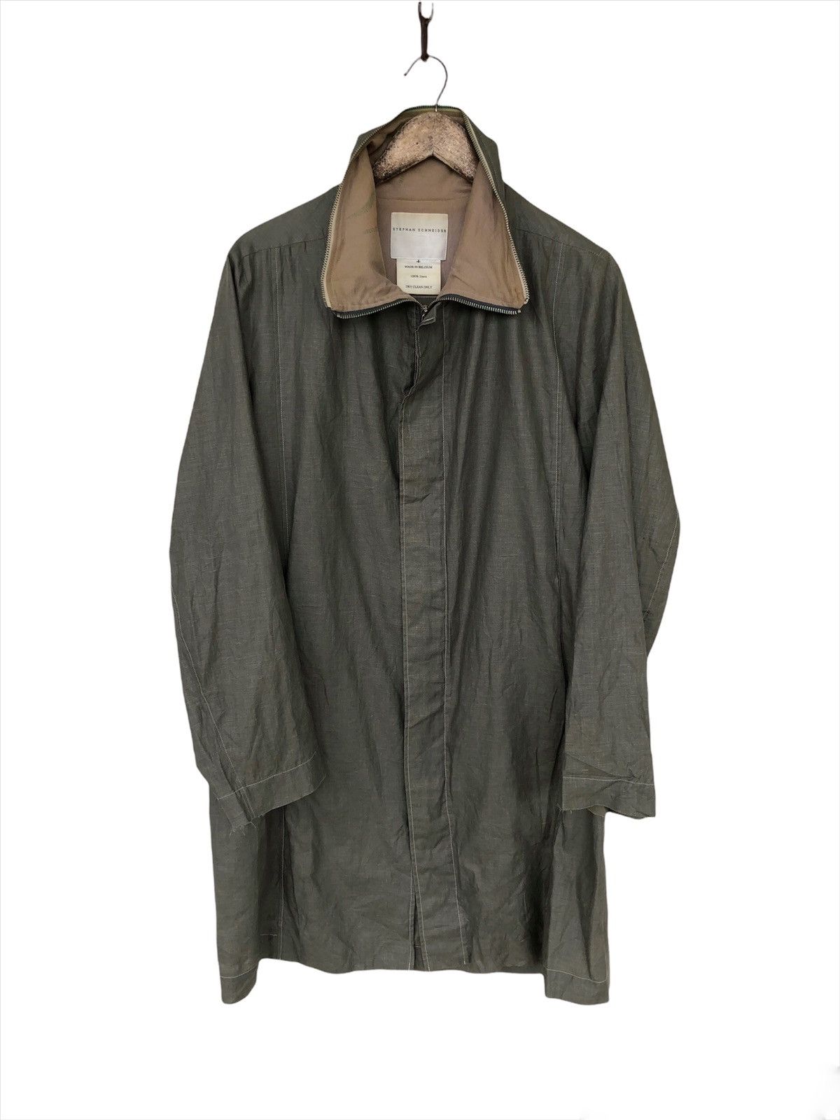 Stephan Schneider Stephan Schneider 🇧🇪 Post Apocalypse Hood Linen Jacket Size US M / EU 48-50 / 2 - 2 Thumbnail