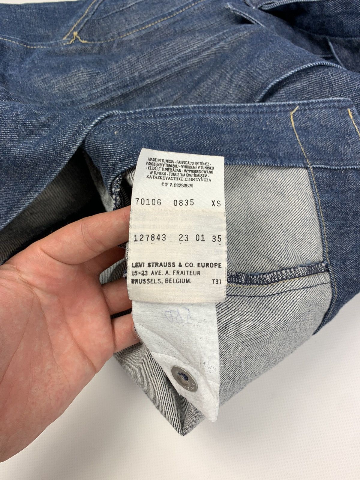 Levi's Levis Enginereed jeans vintage women’s denim coat jacket Size XS / US 0-2 / IT 36-38 - 11 Thumbnail