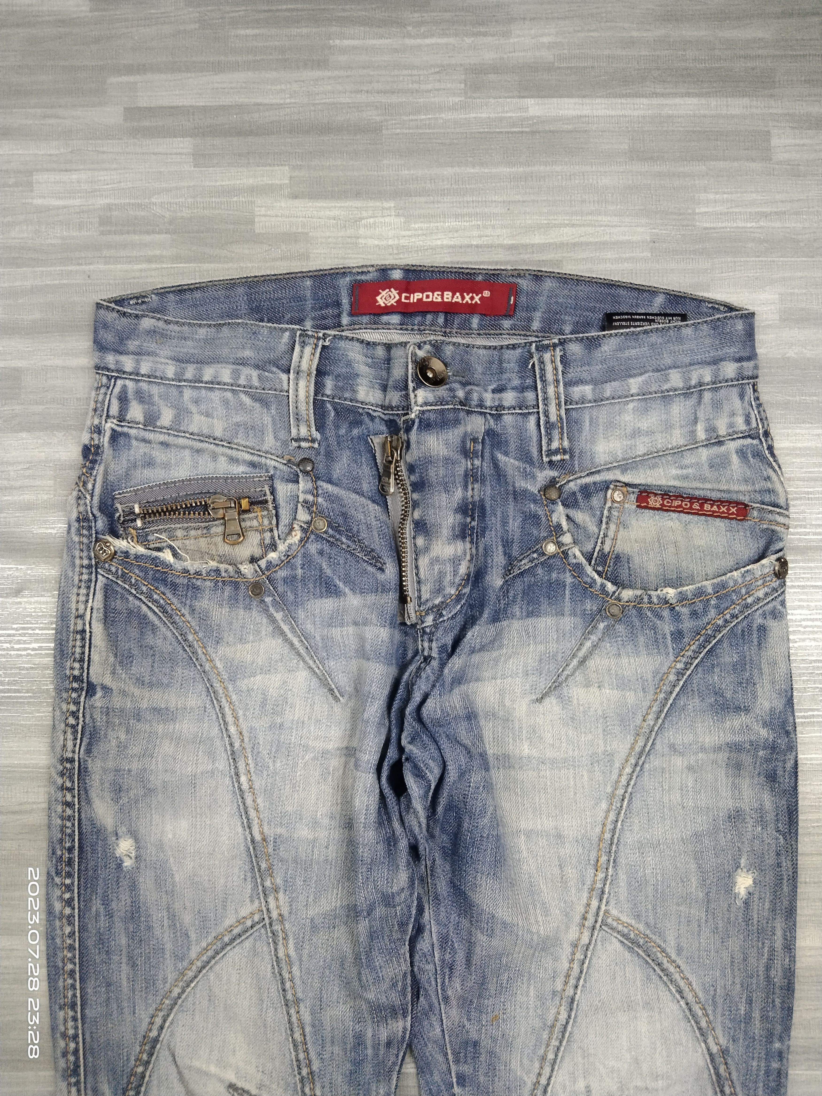 Japanese Brand SICK RECONSTRUCTED CIPO&BAX MULTIZIPPER PANTS Size US 31 - 4 Thumbnail