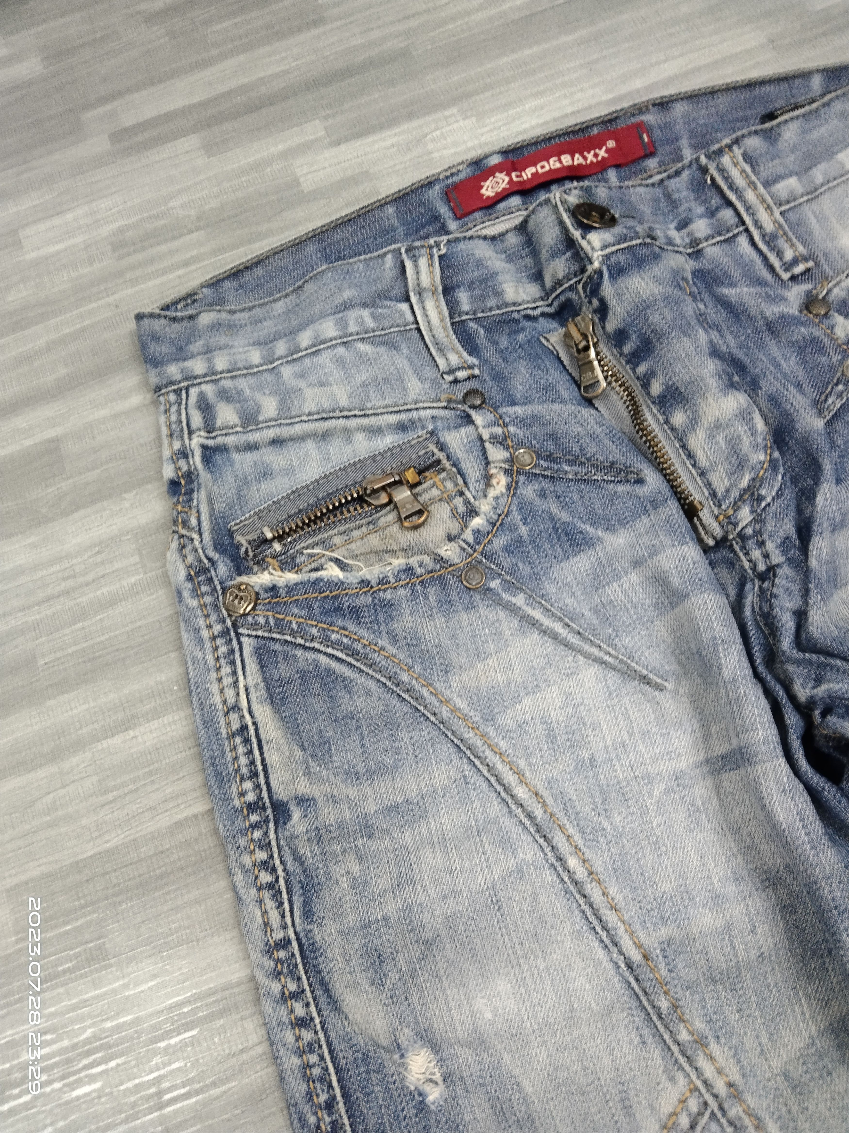 Japanese Brand SICK RECONSTRUCTED CIPO&BAX MULTIZIPPER PANTS Size US 31 - 6 Thumbnail