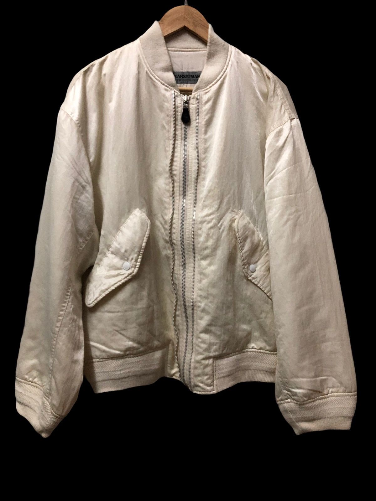 Kansai Yamamoto RARE!!! KANSAI MAN YUTAKA NISHIMURA SPELL OUT BOMBER JACKET Size US XL / EU 56 / 4 - 1 Thumbnail