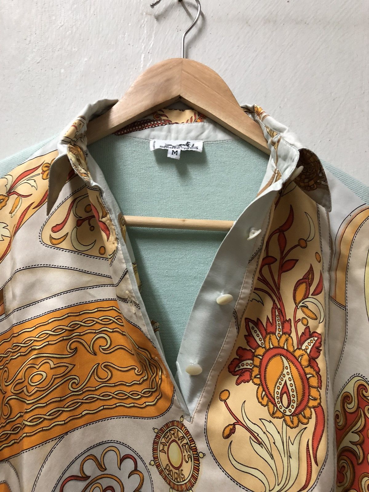 Designer × Hermes × Vintage RARE!!! HERMES PARIS FESTIVAL POLO LONG SLEEVE Size US M / EU 48-50 / 2 - 7 Thumbnail