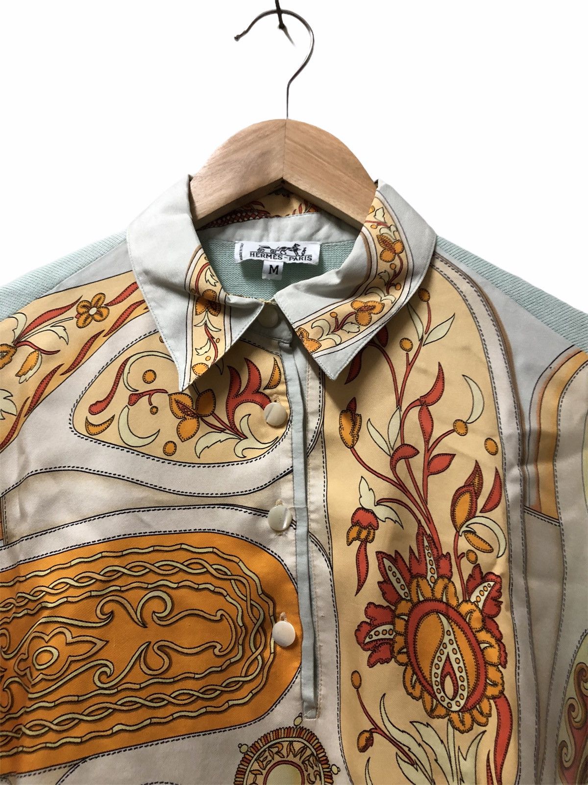 Designer × Hermes × Vintage RARE!!! HERMES PARIS FESTIVAL POLO LONG SLEEVE Size US M / EU 48-50 / 2 - 4 Thumbnail