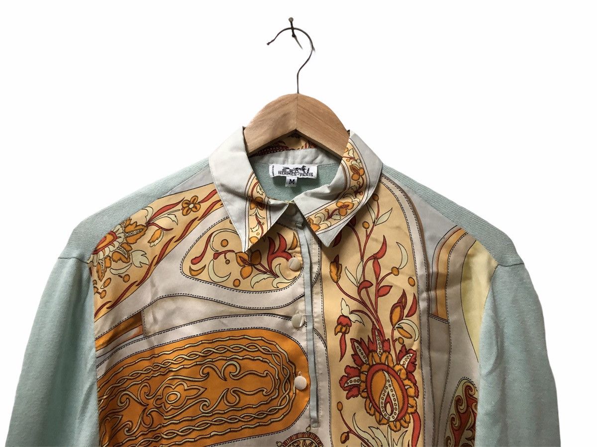 Designer × Hermes × Vintage RARE!!! HERMES PARIS FESTIVAL POLO LONG SLEEVE Size US M / EU 48-50 / 2 - 5 Thumbnail