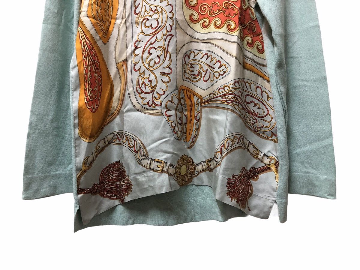 Designer × Hermes × Vintage RARE!!! HERMES PARIS FESTIVAL POLO LONG SLEEVE Size US M / EU 48-50 / 2 - 13 Thumbnail