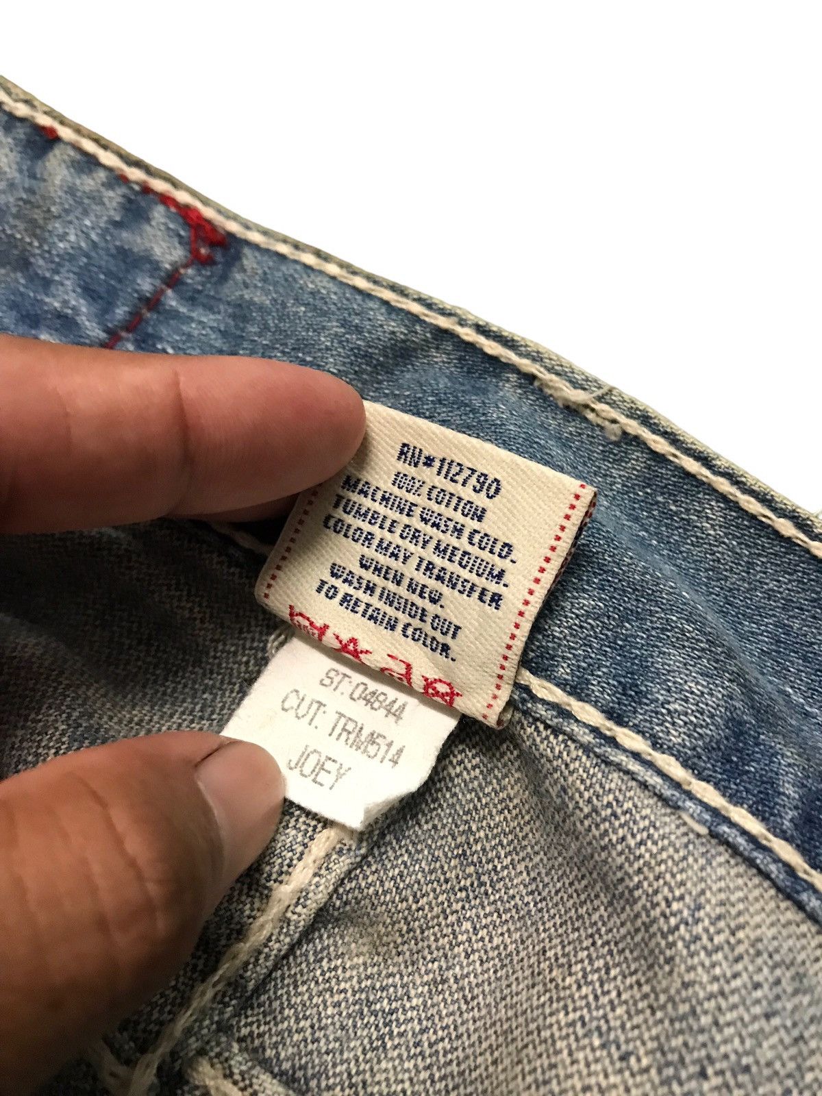 True Religion Vintage True Religion Joey Big T Distressed Flared Jeans Size US 31 - 7 Thumbnail