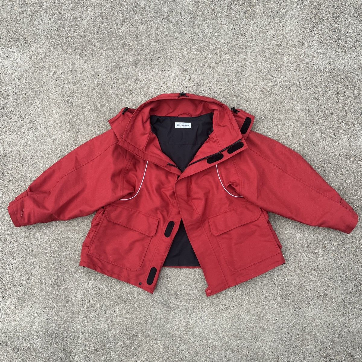 Balenciaga Balenciaga Red Swing Parka Size US S / EU 44-46 / 1 - 10 Thumbnail