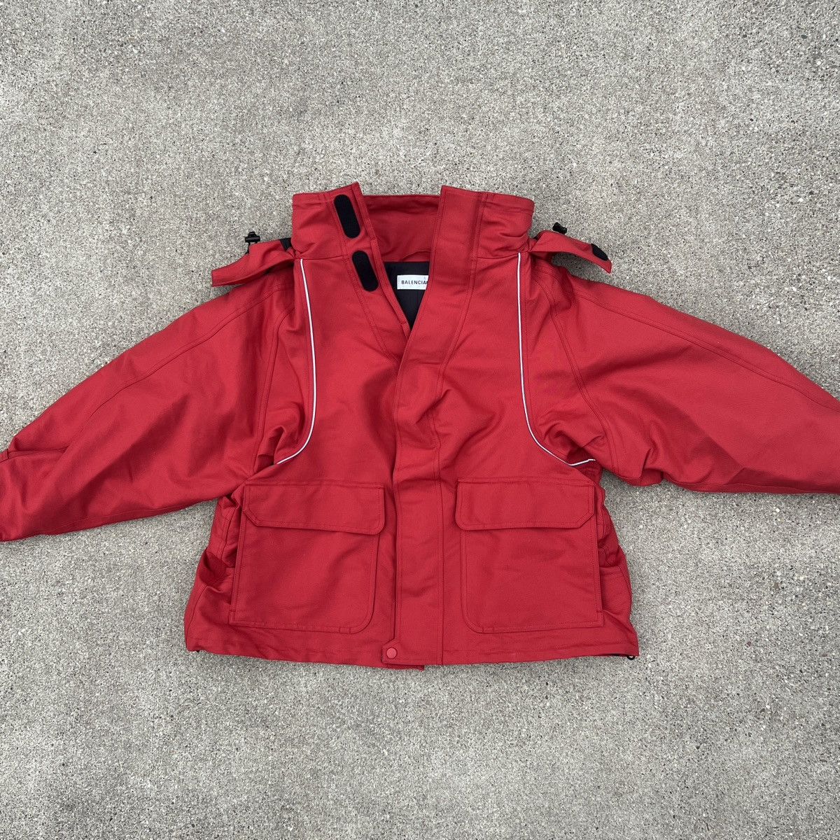 Balenciaga Balenciaga Red Swing Parka Size US S / EU 44-46 / 1 - 7 Thumbnail