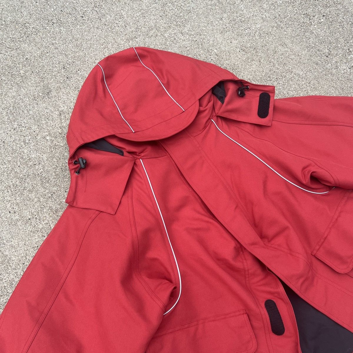 Balenciaga Balenciaga Red Swing Parka Size US S / EU 44-46 / 1 - 12 Thumbnail