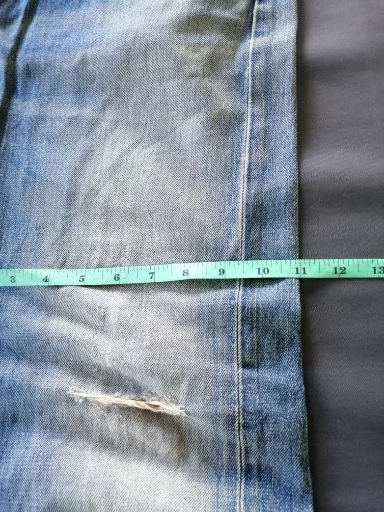 Edwin Edwin Selvedge Distressed Straight Fit Size US 33 - 9 Thumbnail