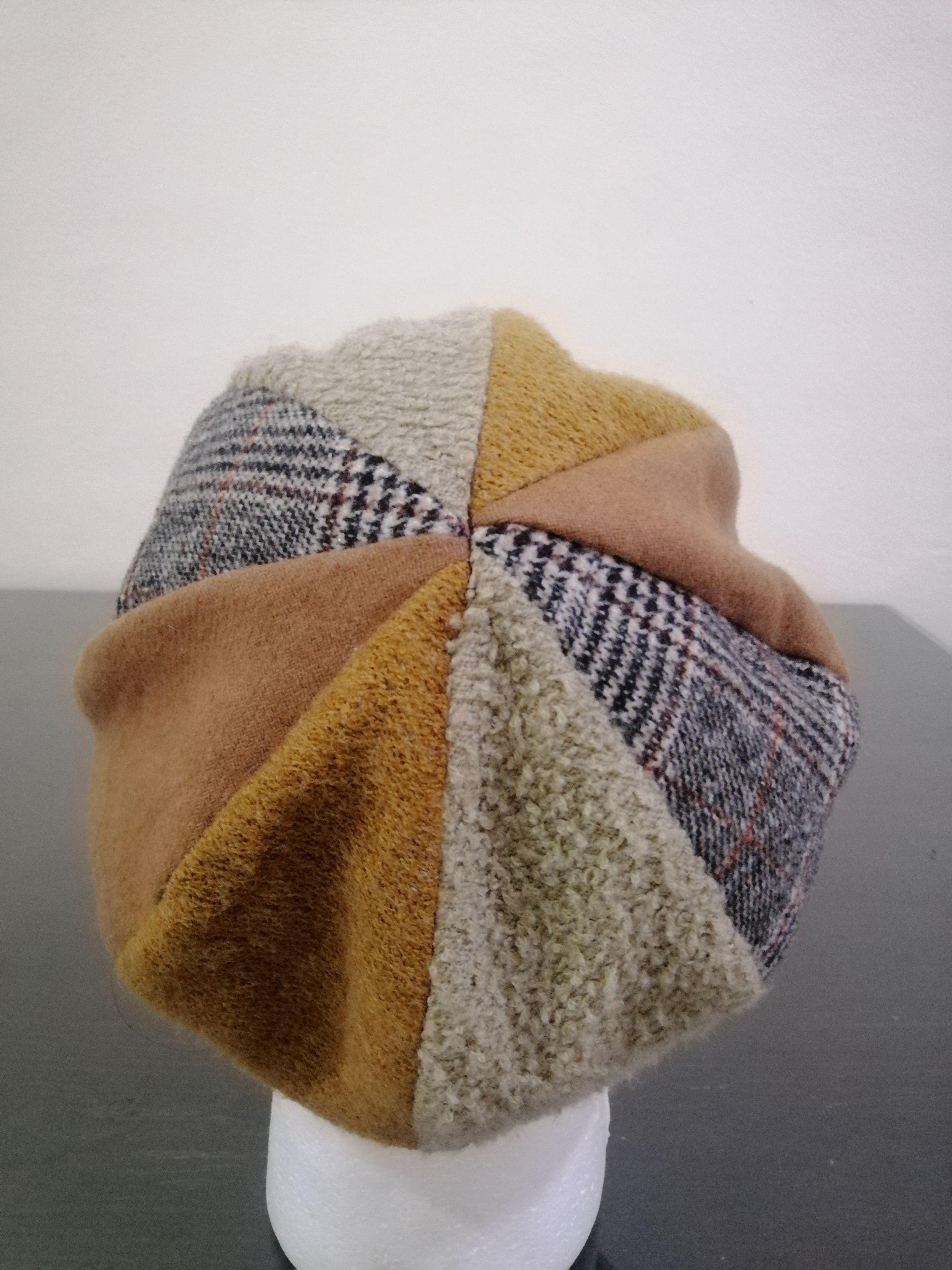 Japanese Brand hat cap color block patch work boro design Size ONE SIZE - 4 Thumbnail
