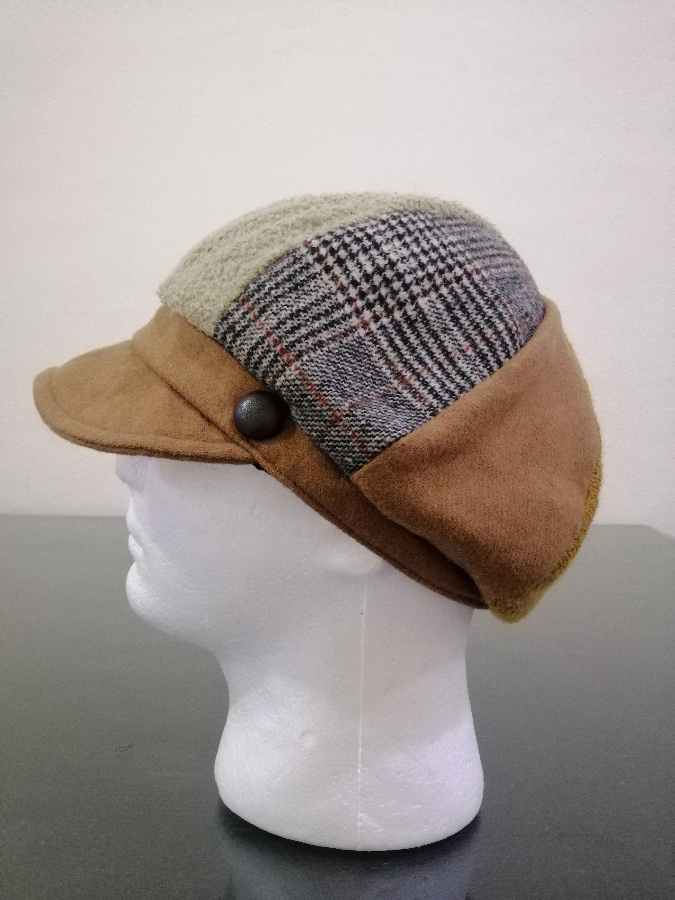 hat cap color block patch work boro design