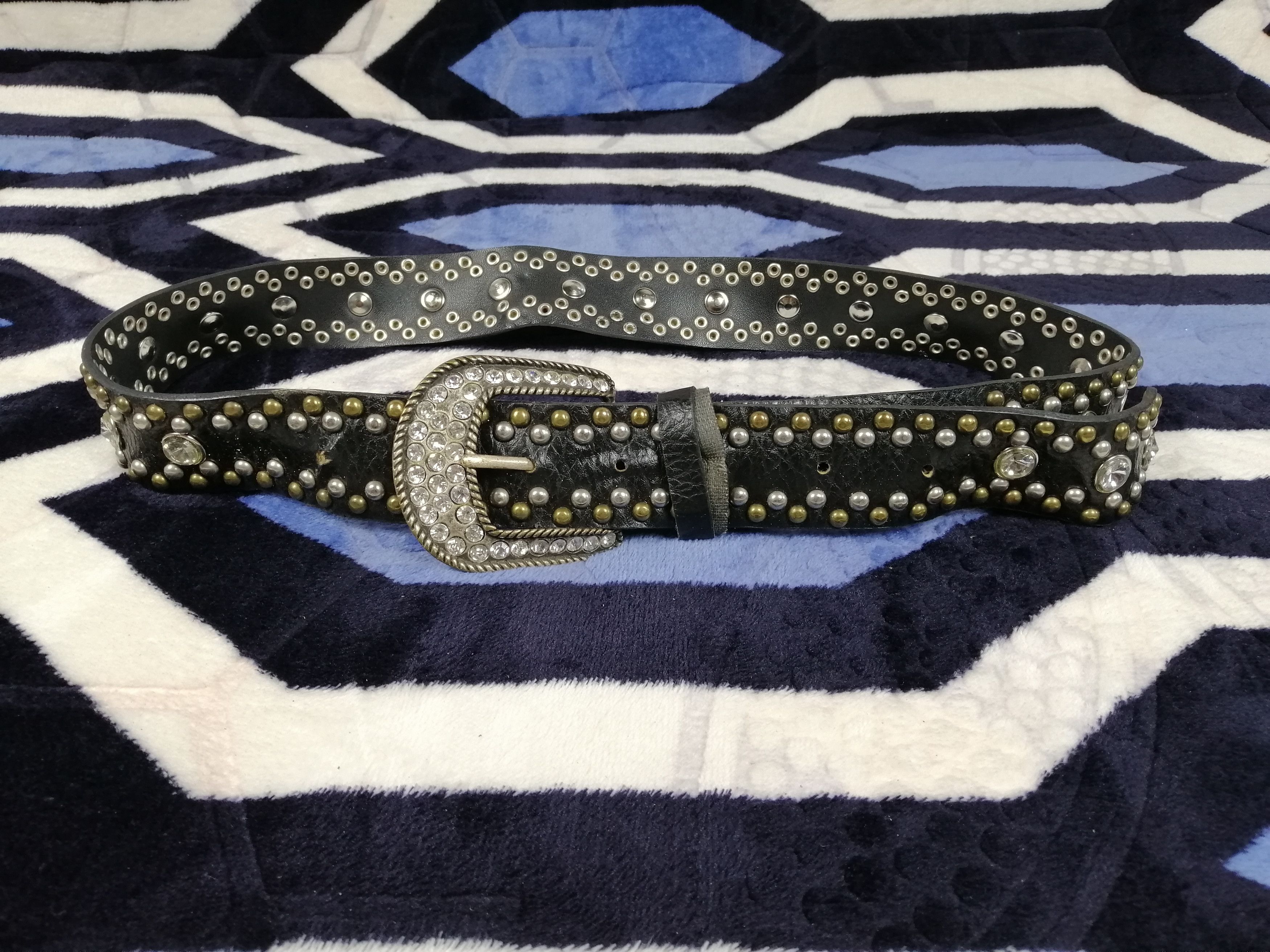 Other Big Buckle Full Diamonds Belt Size ONE SIZE - 1 Thumbnail