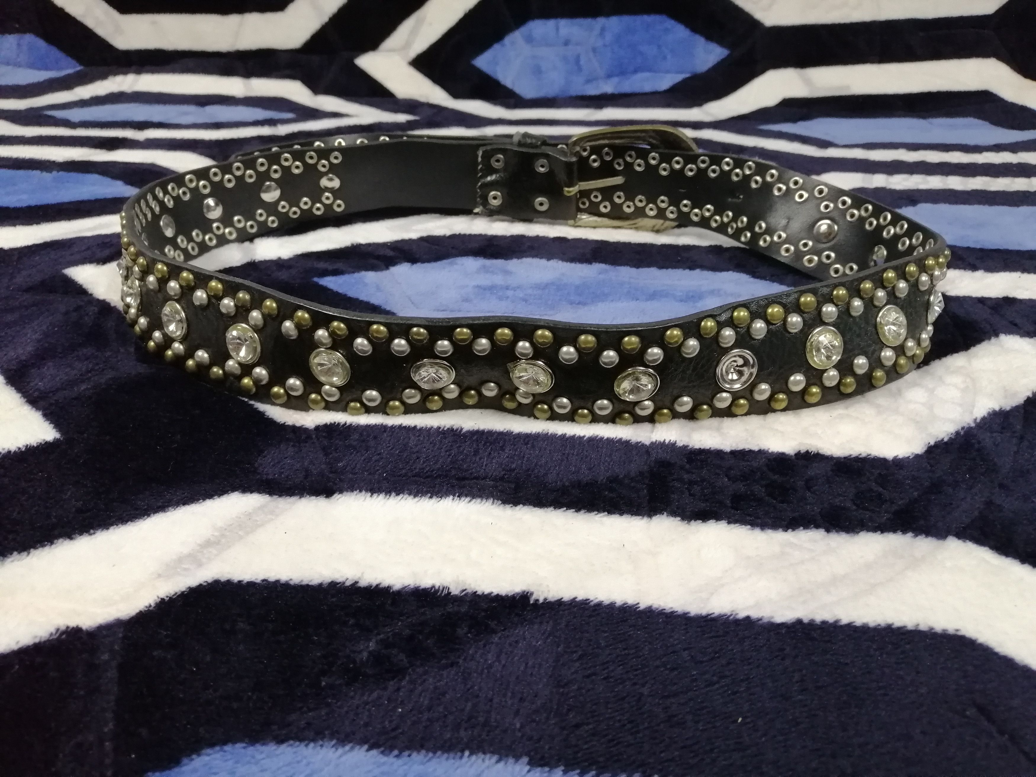 Other Big Buckle Full Diamonds Belt Size ONE SIZE - 2 Thumbnail