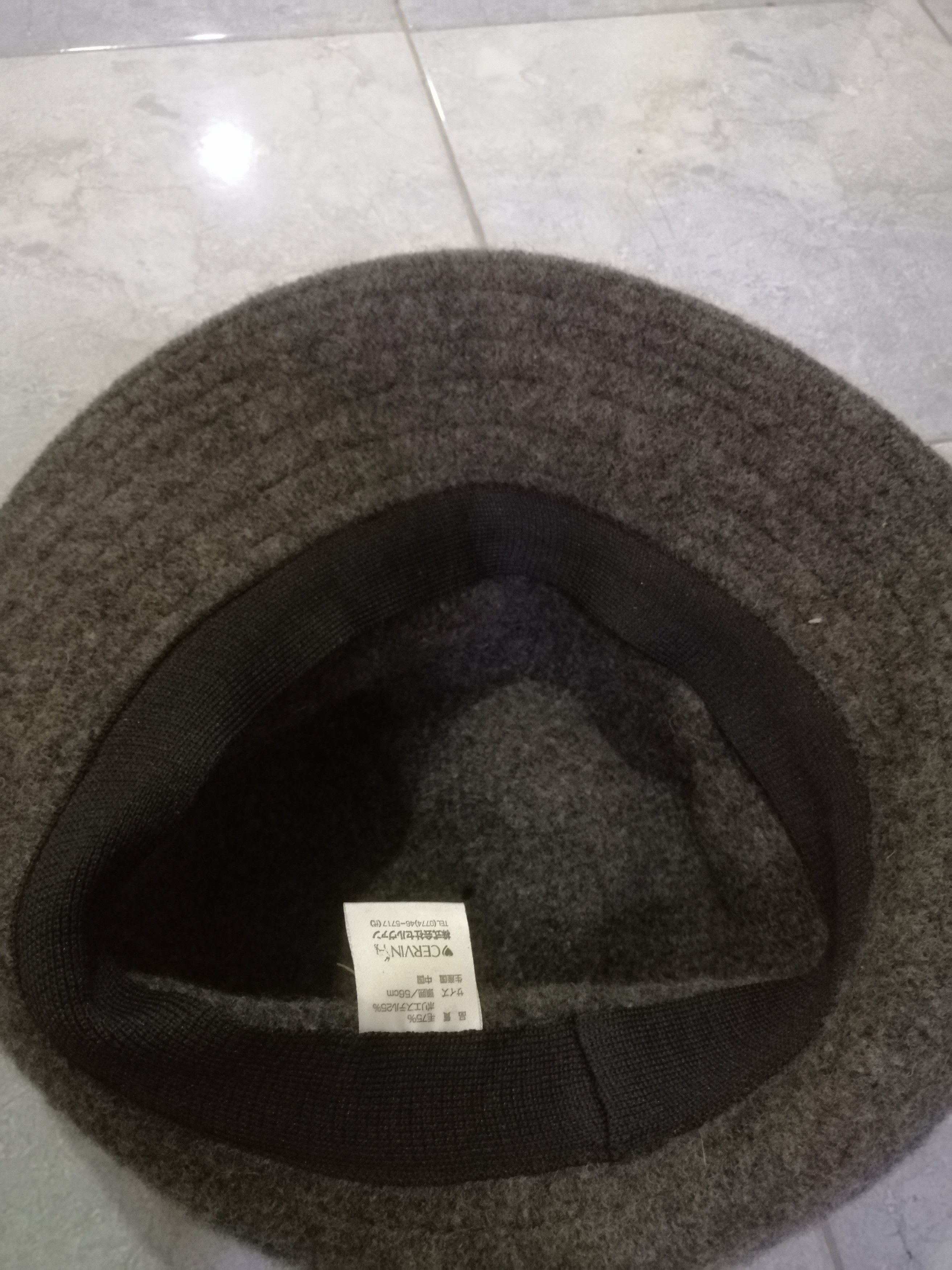 Japanese Brand Cervin Wool Bucket Hat Size ONE SIZE - 3 Thumbnail