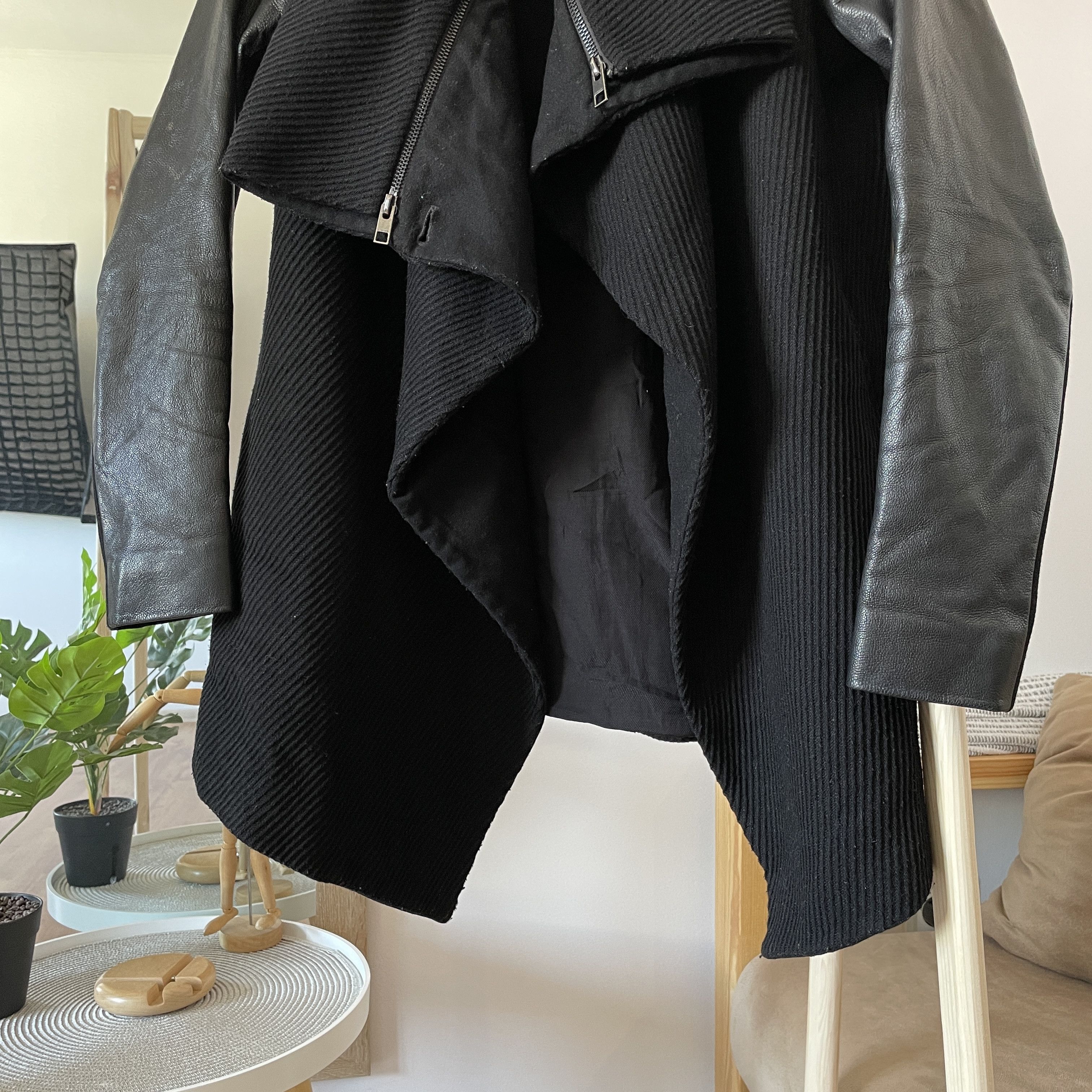 Allsaints Allsaints Leather Sleeves Womens Chai Wool Blend Jacket Size XS / US 0-2 / IT 36-38 - 7 Thumbnail