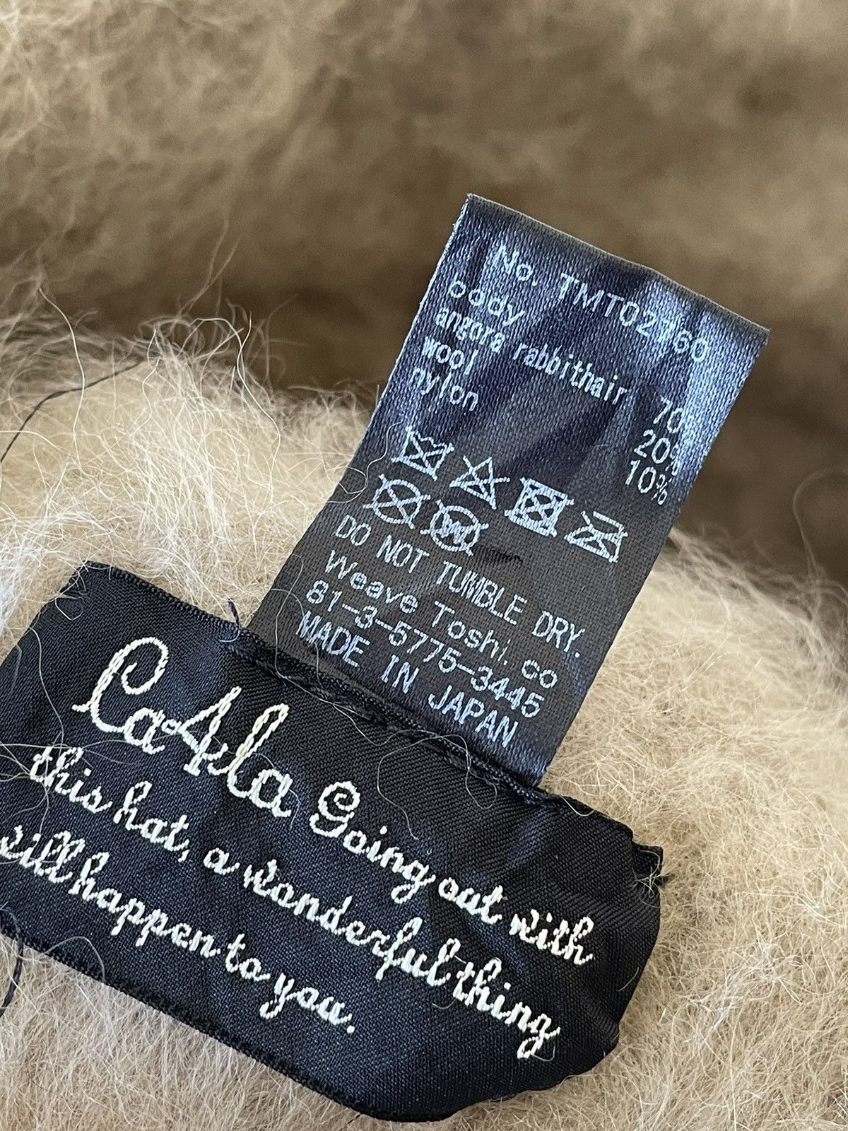 CA4LA RARE! CA4LA RABBIT FUR TOKYO JAPAN HATS Size ONE SIZE - 6 Thumbnail