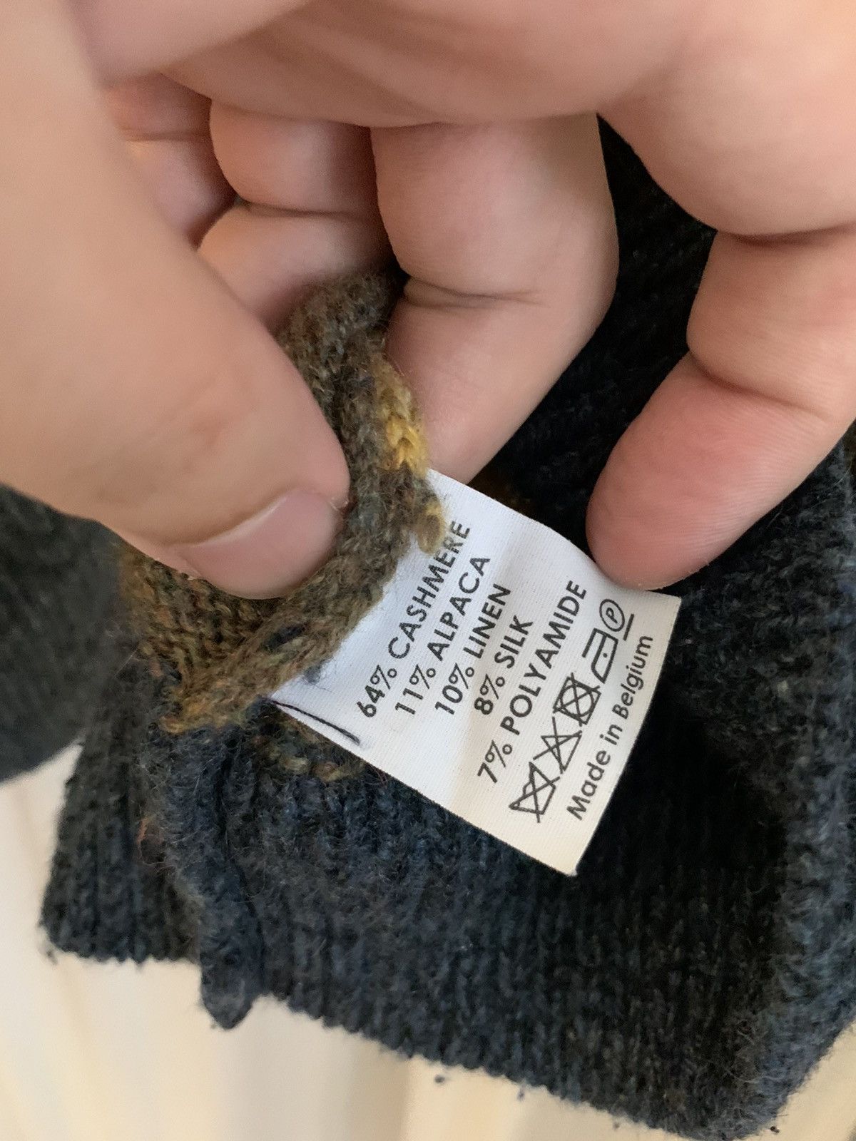 Dries Van Noten Dries Van Noten Cozy Camo Marled Intarsia Sweater Size US S / EU 44-46 / 1 - 6 Thumbnail
