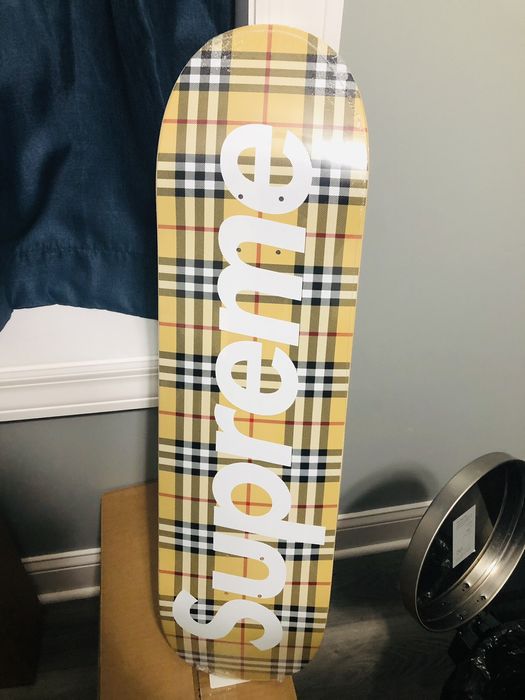 Supreme Supreme x Burberry Beige Skateboard Deck | Grailed