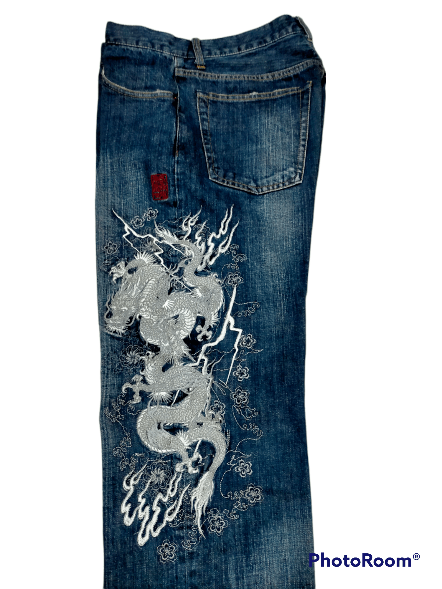 Japanese Brand Vintage karakuri Tamashi Embroidered jeans Size US 32 / EU 48 - 7 Thumbnail