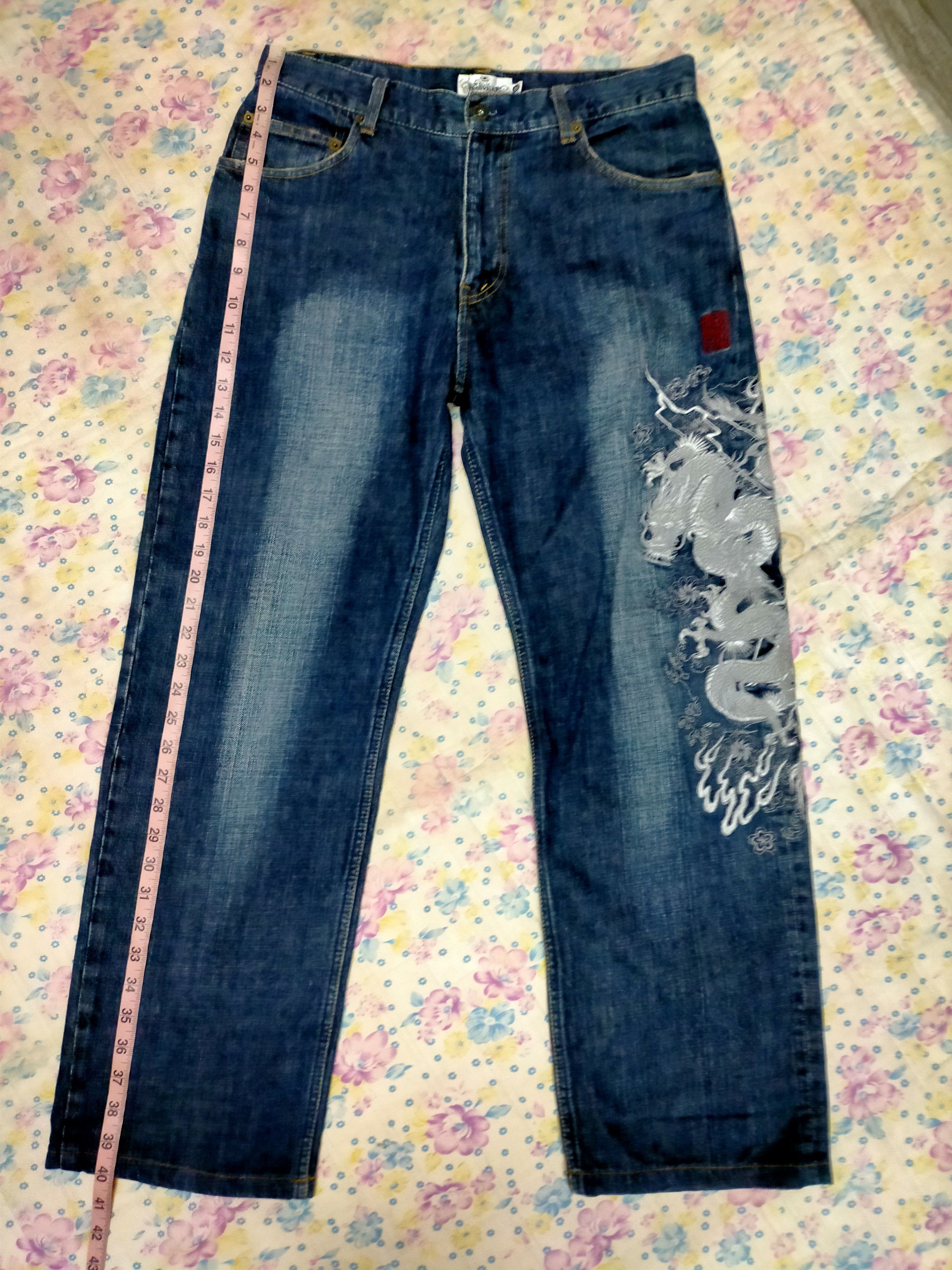 Japanese Brand Vintage karakuri Tamashi Embroidered jeans Size US 32 / EU 48 - 14 Thumbnail