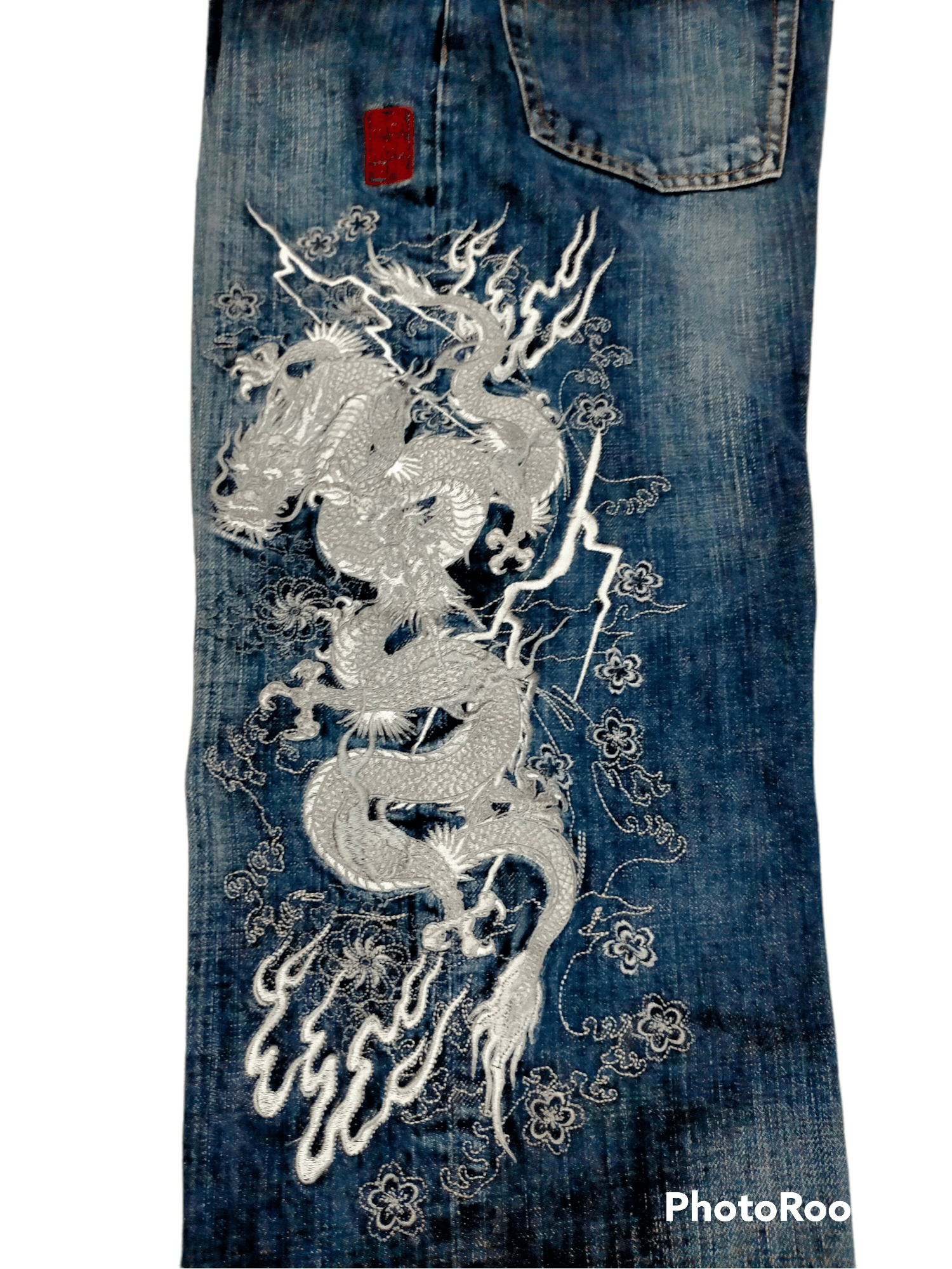 Japanese Brand Vintage karakuri Tamashi Embroidered jeans Size US 32 / EU 48 - 8 Thumbnail