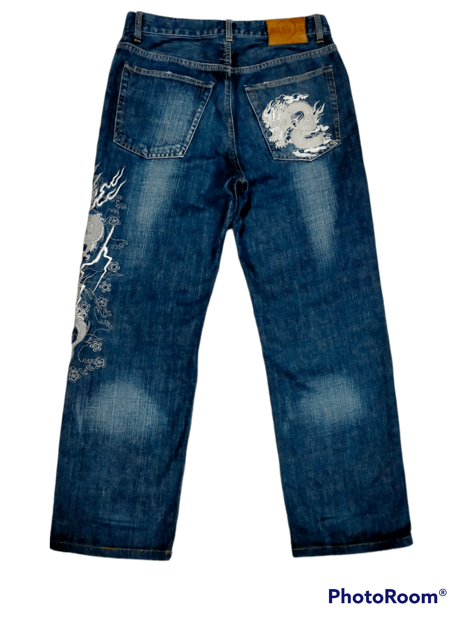 Japanese Brand Vintage karakuri Tamashi Embroidered jeans Size US 32 / EU 48 - 3 Thumbnail