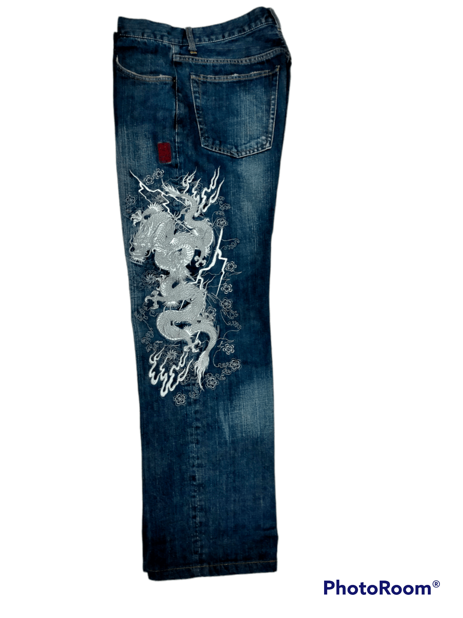 Japanese Brand Vintage karakuri Tamashi Embroidered jeans Size US 32 / EU 48 - 1 Thumbnail