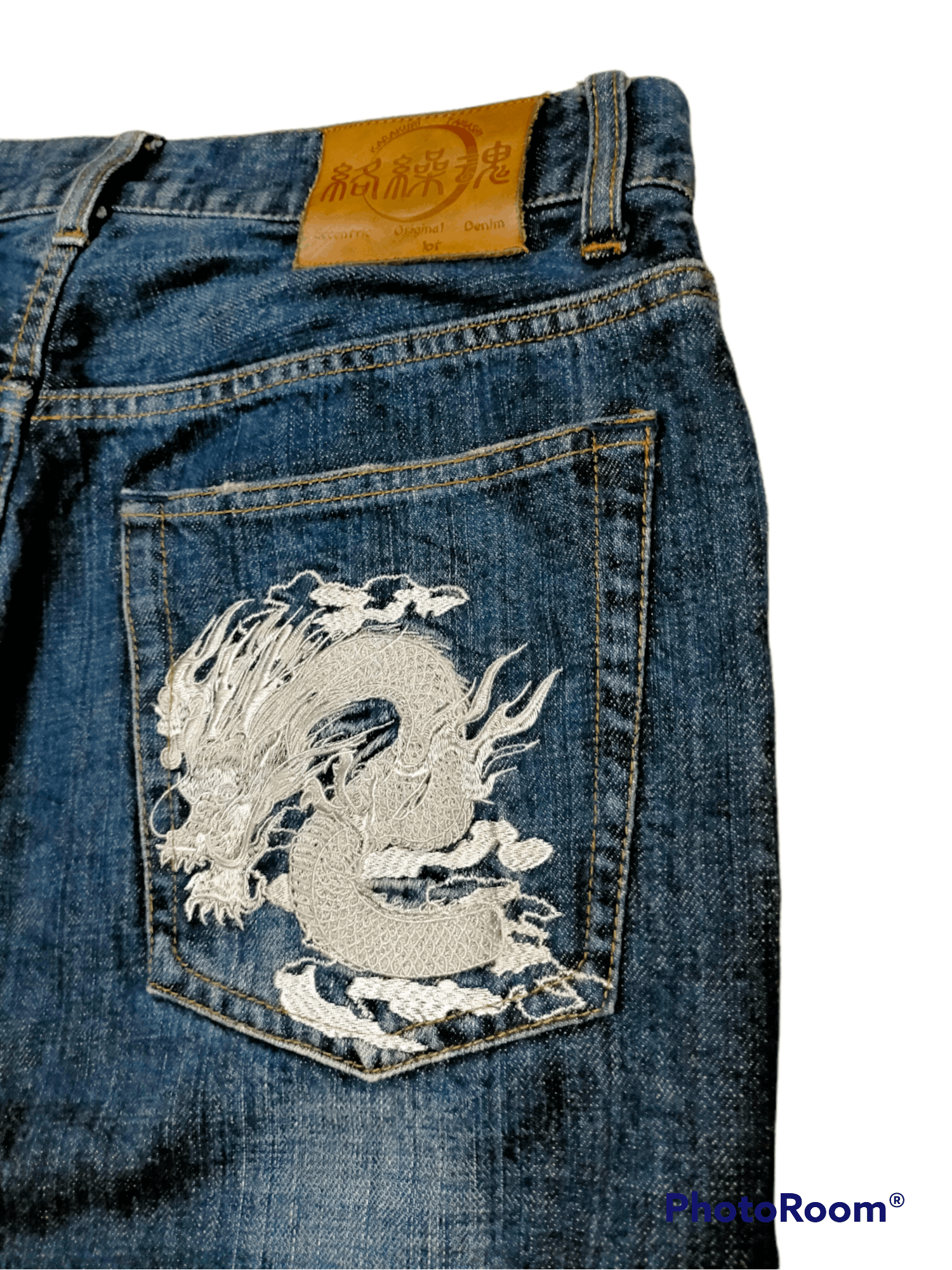 Japanese Brand Vintage karakuri Tamashi Embroidered jeans Size US 32 / EU 48 - 6 Thumbnail