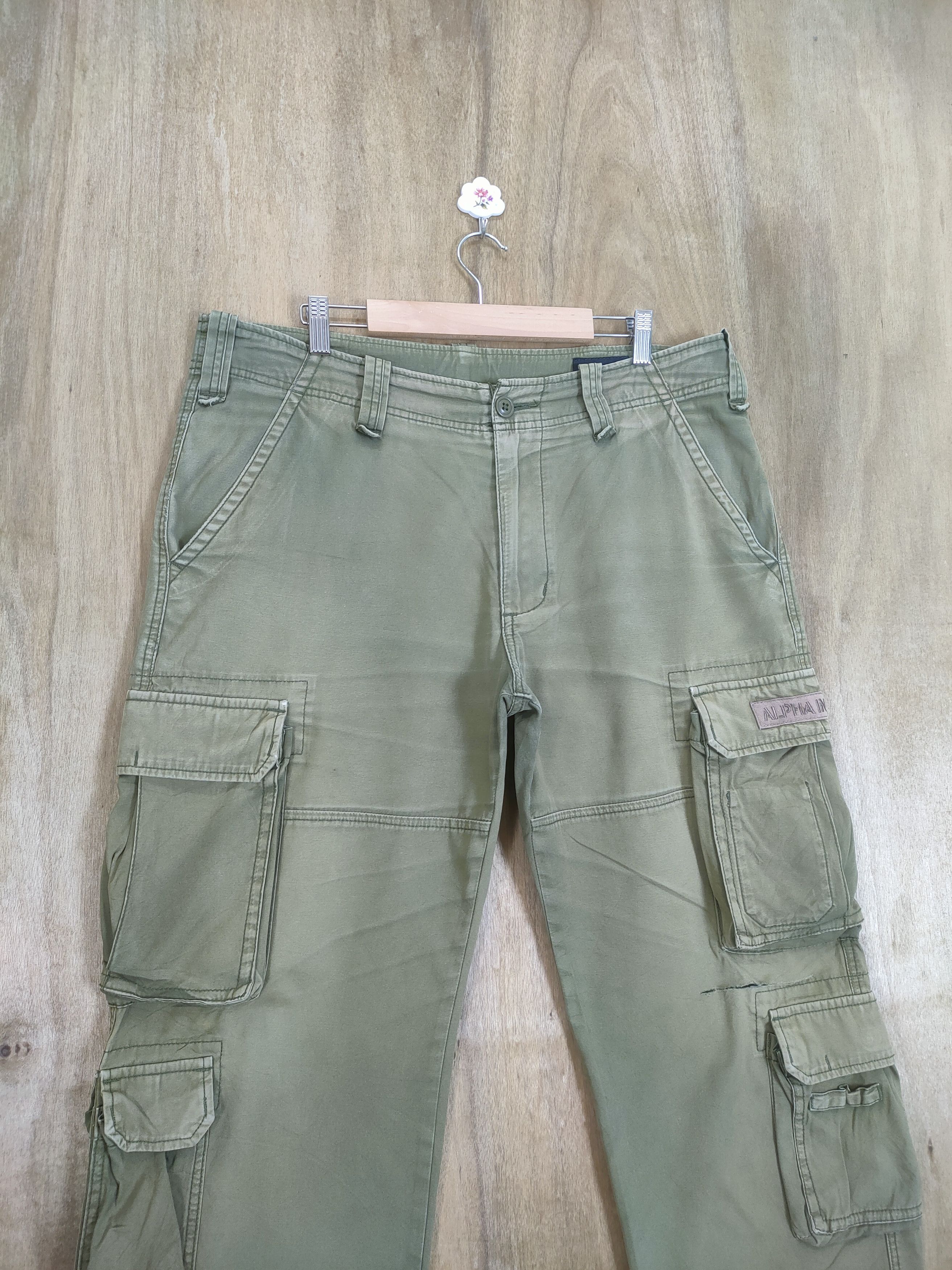 VINTAGE FADED BAGGY CARGO PANTS MULTIPOCKET TACTICAL