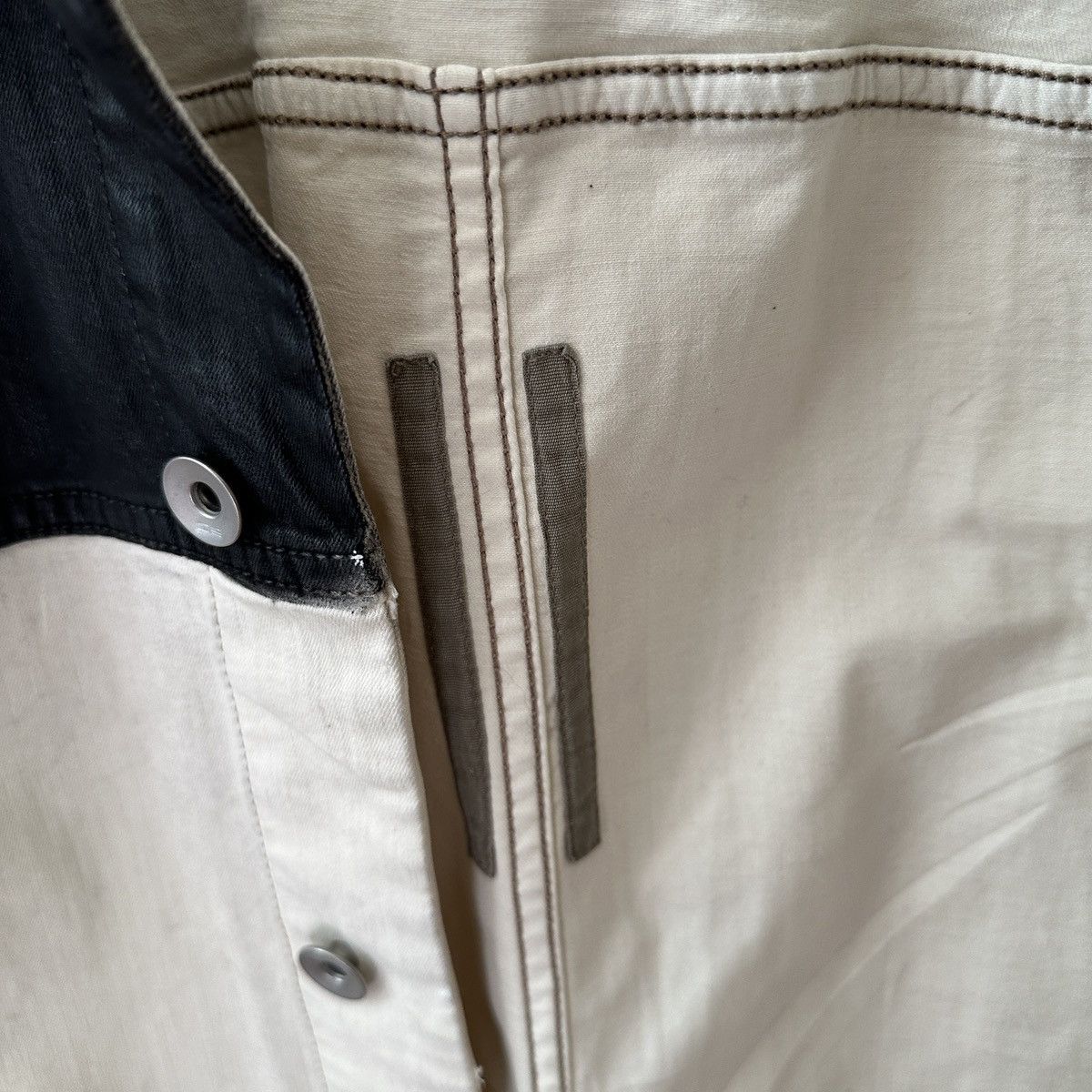 Rick Owens $1700 Rick Owens Jumbo Worker Jacket, Patchwork, Medium Size US M / EU 48-50 / 2 - 4 Thumbnail