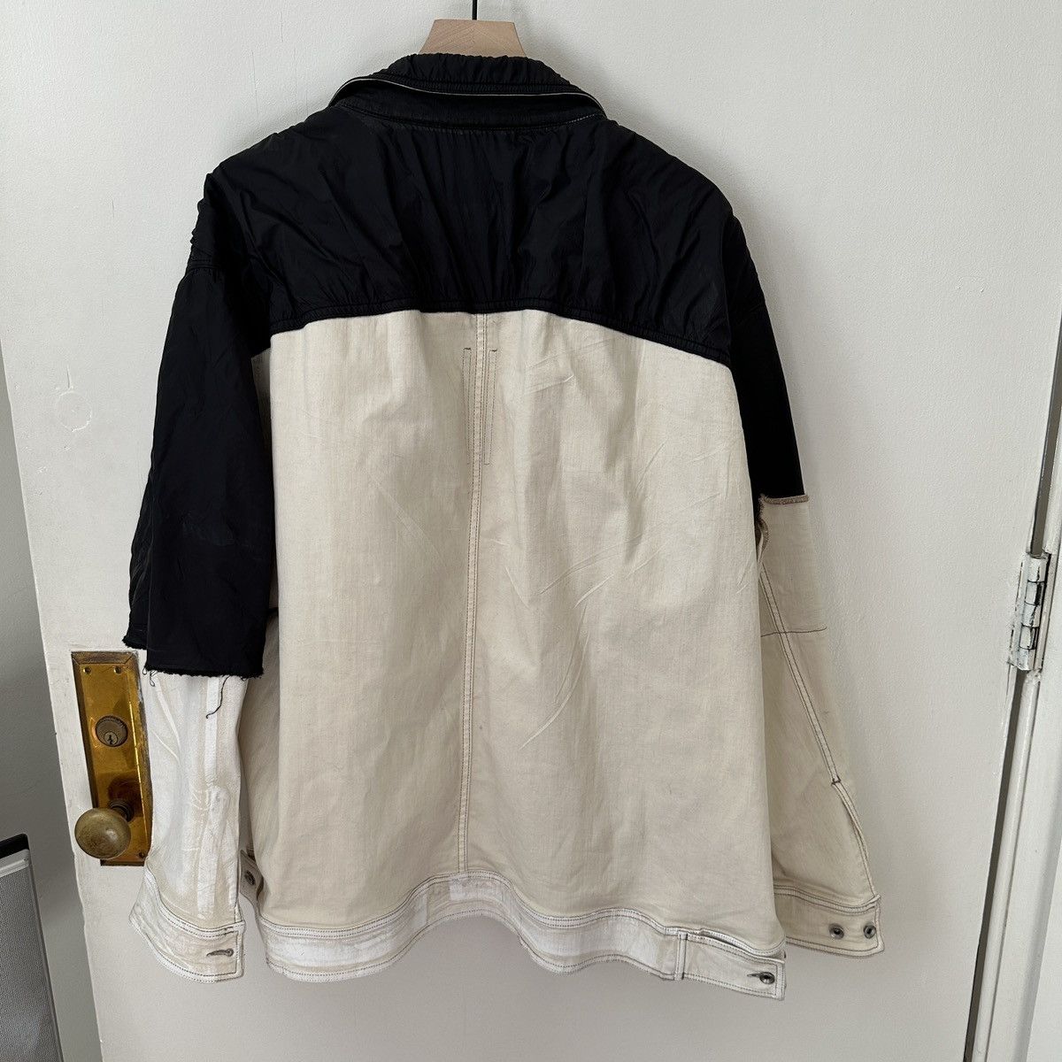 Rick Owens $1700 Rick Owens Jumbo Worker Jacket, Patchwork, Medium Size US M / EU 48-50 / 2 - 7 Thumbnail