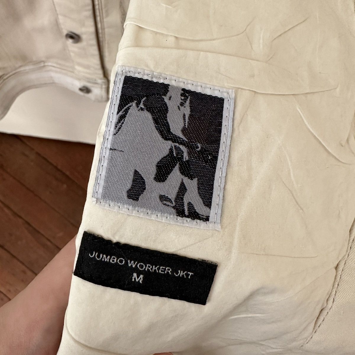 Rick Owens $1700 Rick Owens Jumbo Worker Jacket, Patchwork, Medium Size US M / EU 48-50 / 2 - 5 Thumbnail