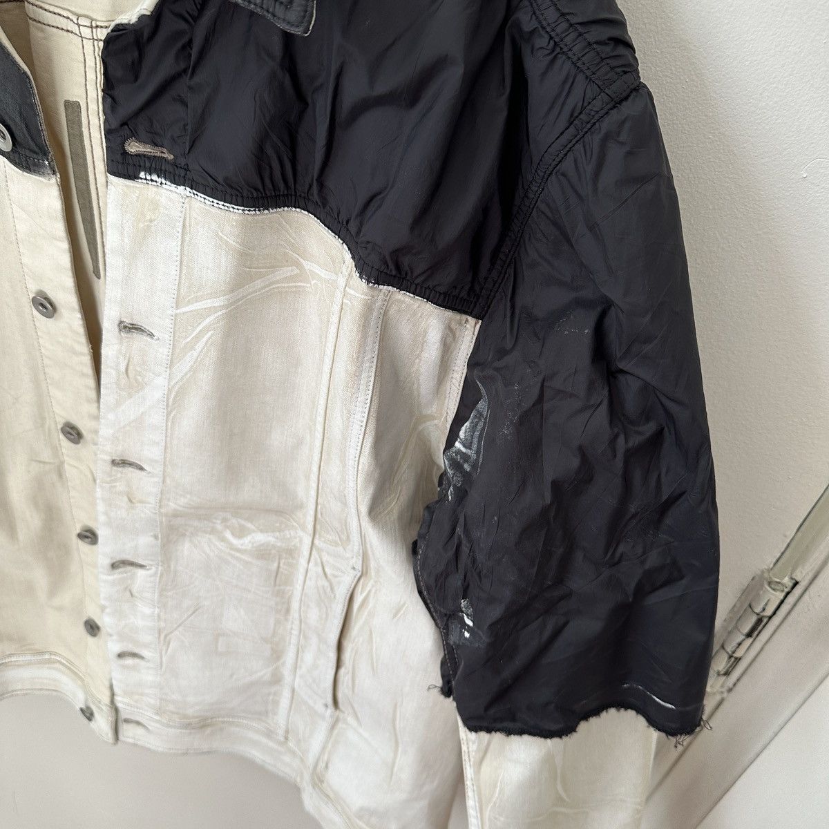 Rick Owens $1700 Rick Owens Jumbo Worker Jacket, Patchwork, Medium Size US M / EU 48-50 / 2 - 3 Thumbnail