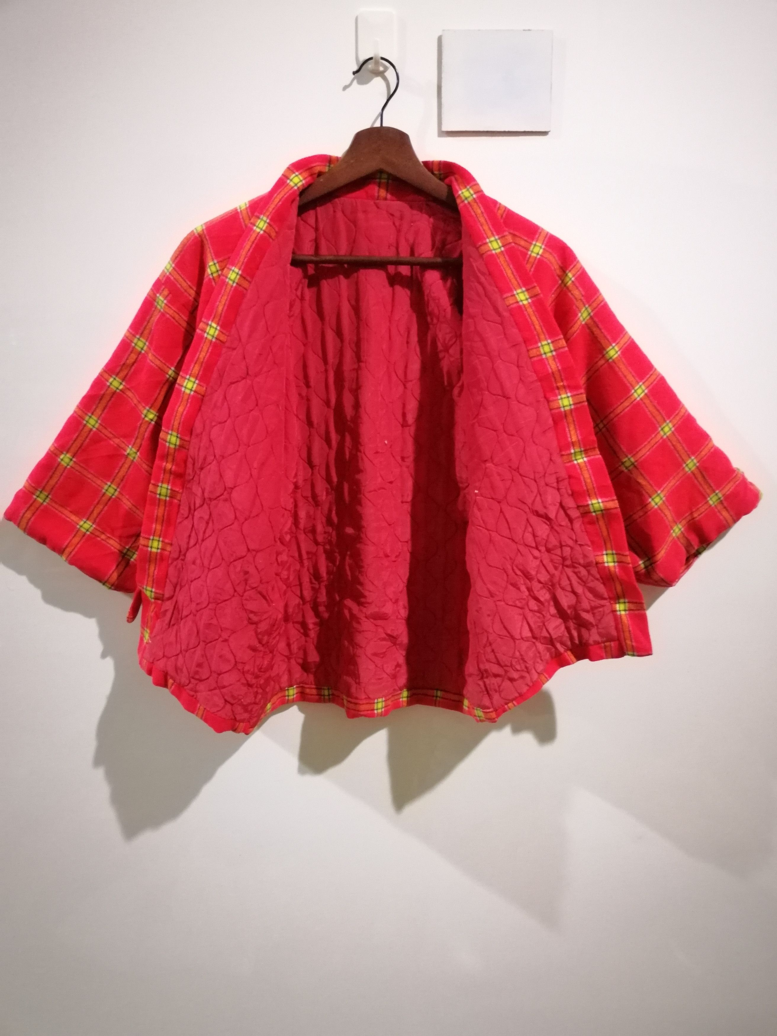 Japanese Brand Vintage plaid noragi haori hanten jinbei cardigan jacket j5 Size US S / EU 44-46 / 1 - 4 Thumbnail