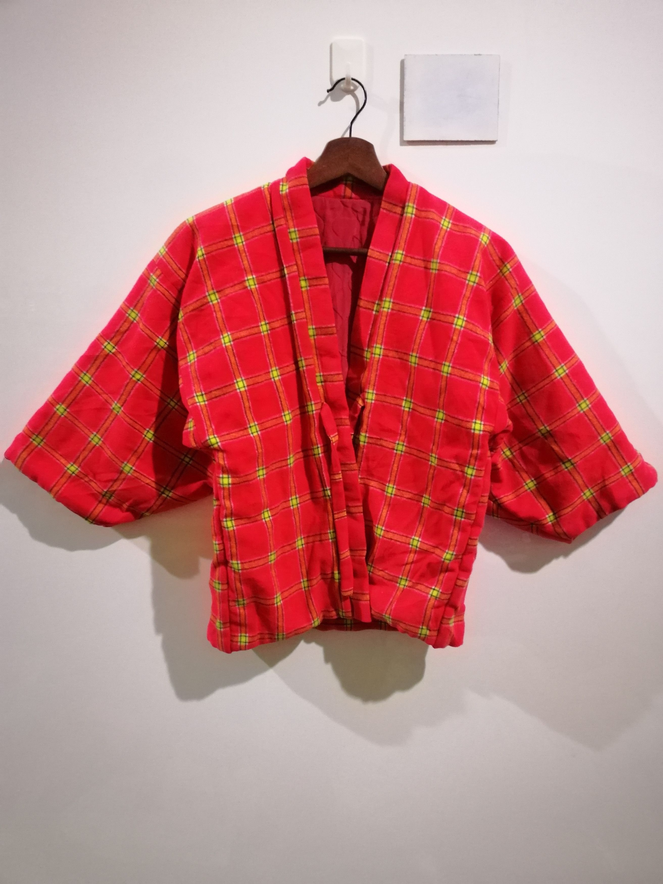 Japanese Brand Vintage plaid noragi haori hanten jinbei cardigan jacket j5 Size US S / EU 44-46 / 1 - 2 Thumbnail