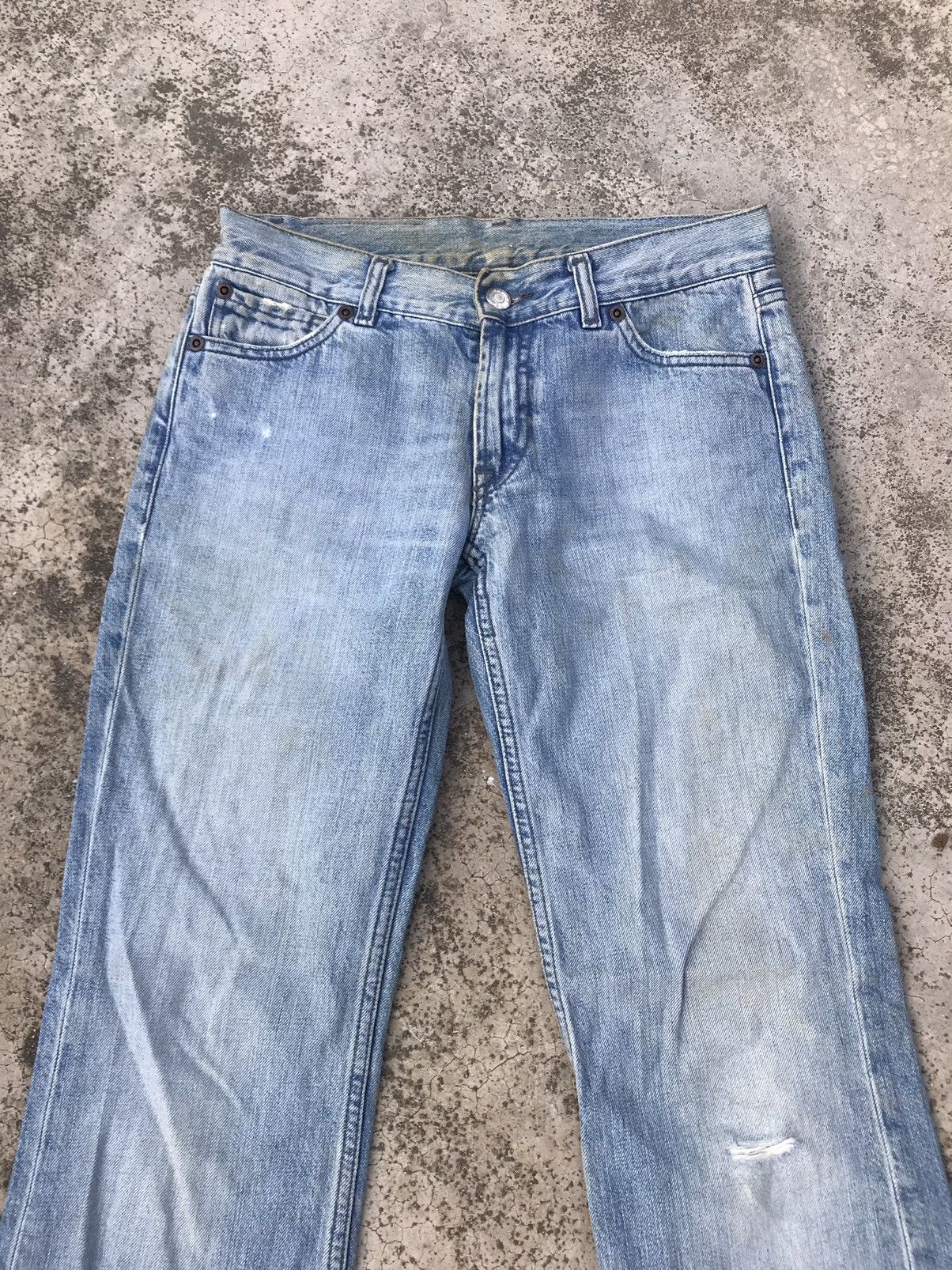 Y-3 Distressed Yohji Yamamoto Y-3 Flared Bootcut Jeans Size US 29 - 6 Thumbnail