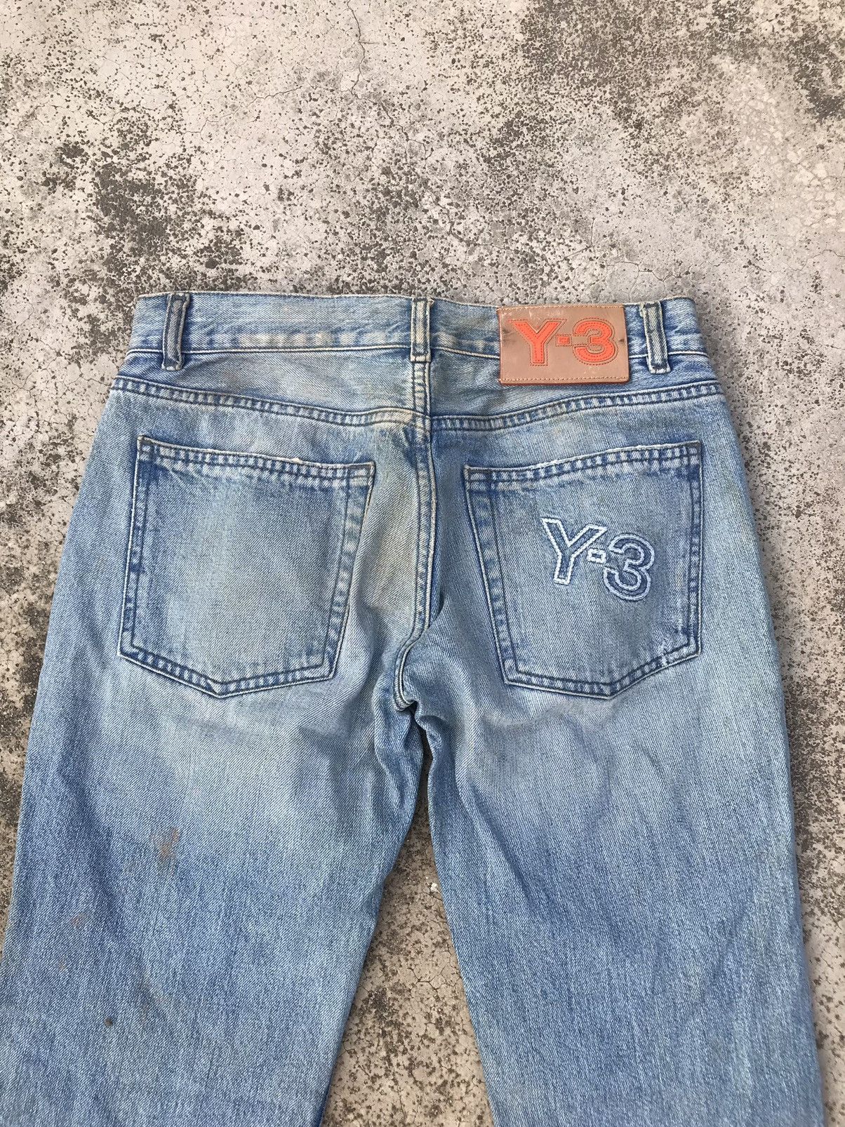 Y-3 Distressed Yohji Yamamoto Y-3 Flared Bootcut Jeans Size US 29 - 7 Thumbnail