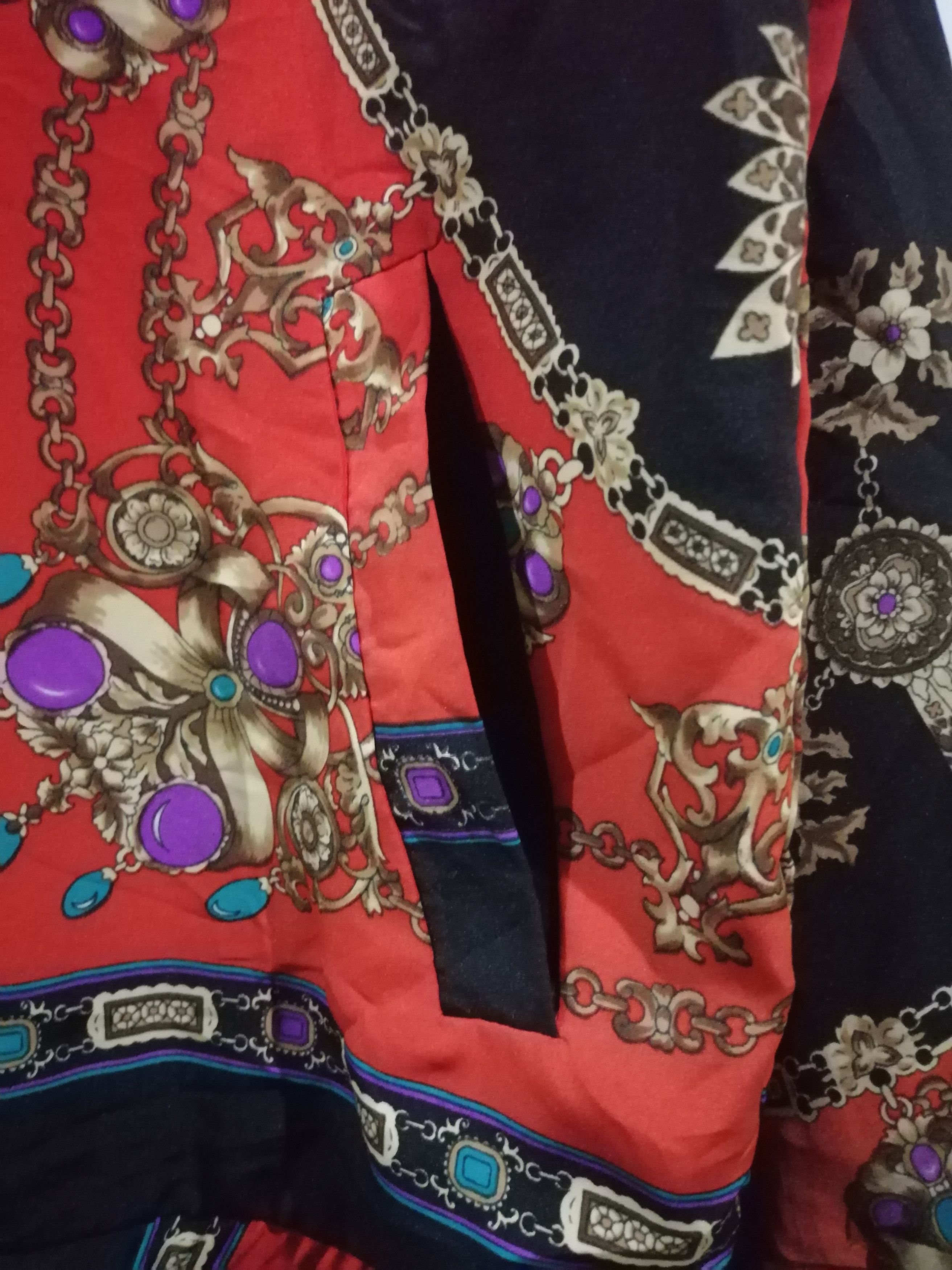 Designer × Vintage Paisley royalist design zip up silk jacket size L XL J3 Size US L / EU 52-54 / 3 - 3 Thumbnail