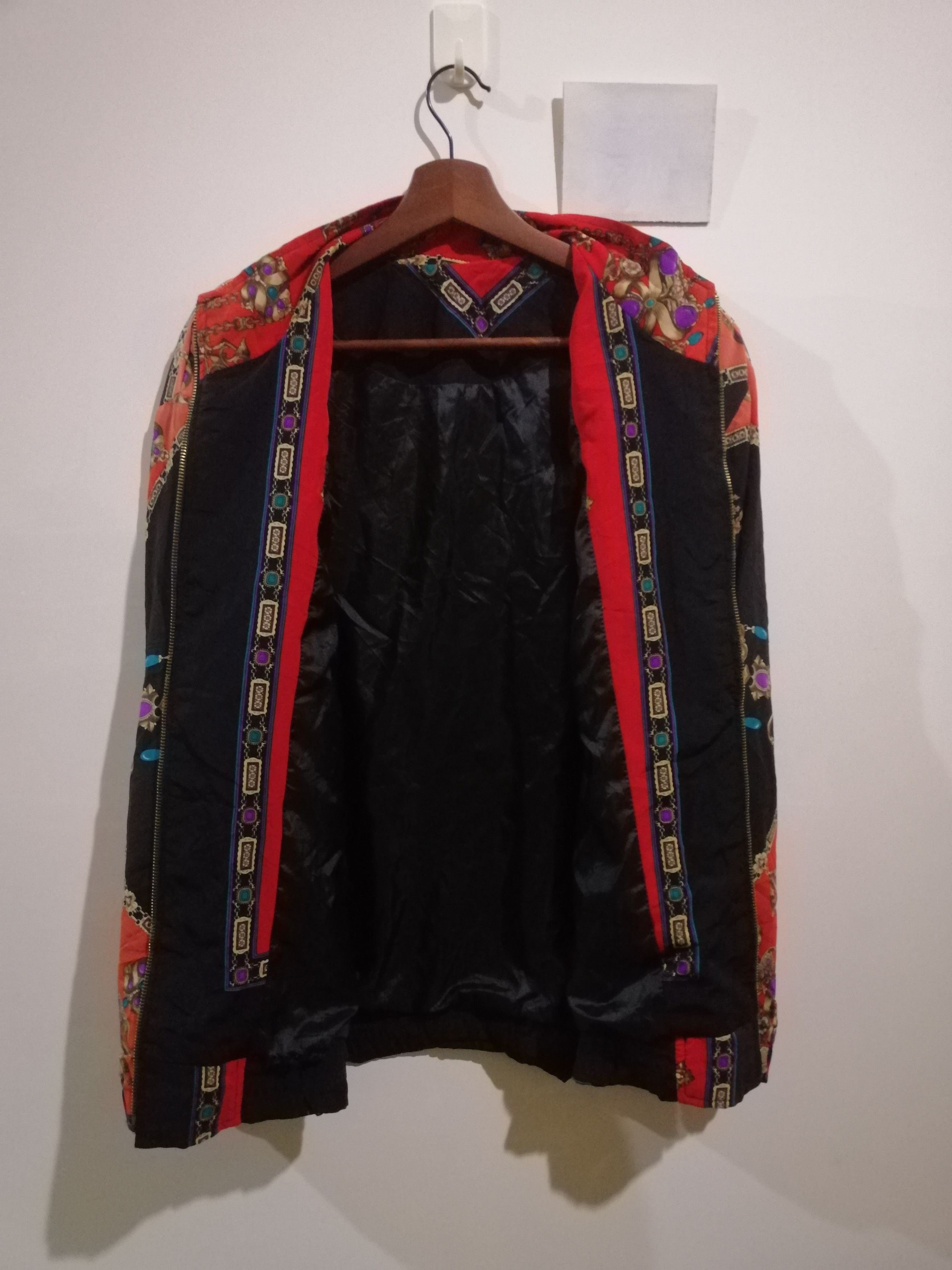 Designer × Vintage Paisley royalist design zip up silk jacket size L XL J3 Size US L / EU 52-54 / 3 - 5 Thumbnail