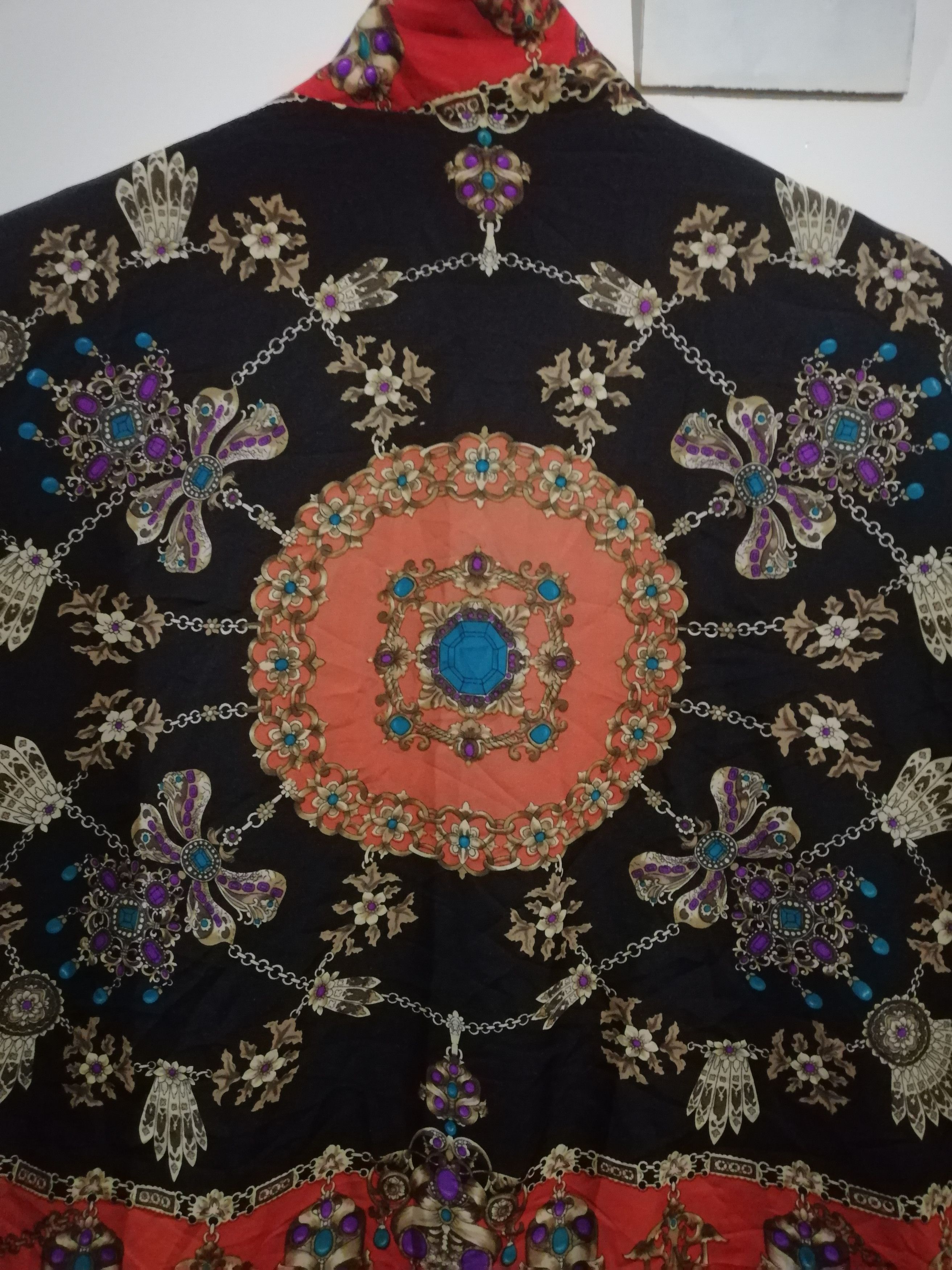 Designer × Vintage Paisley royalist design zip up silk jacket size L XL J3 Size US L / EU 52-54 / 3 - 7 Thumbnail