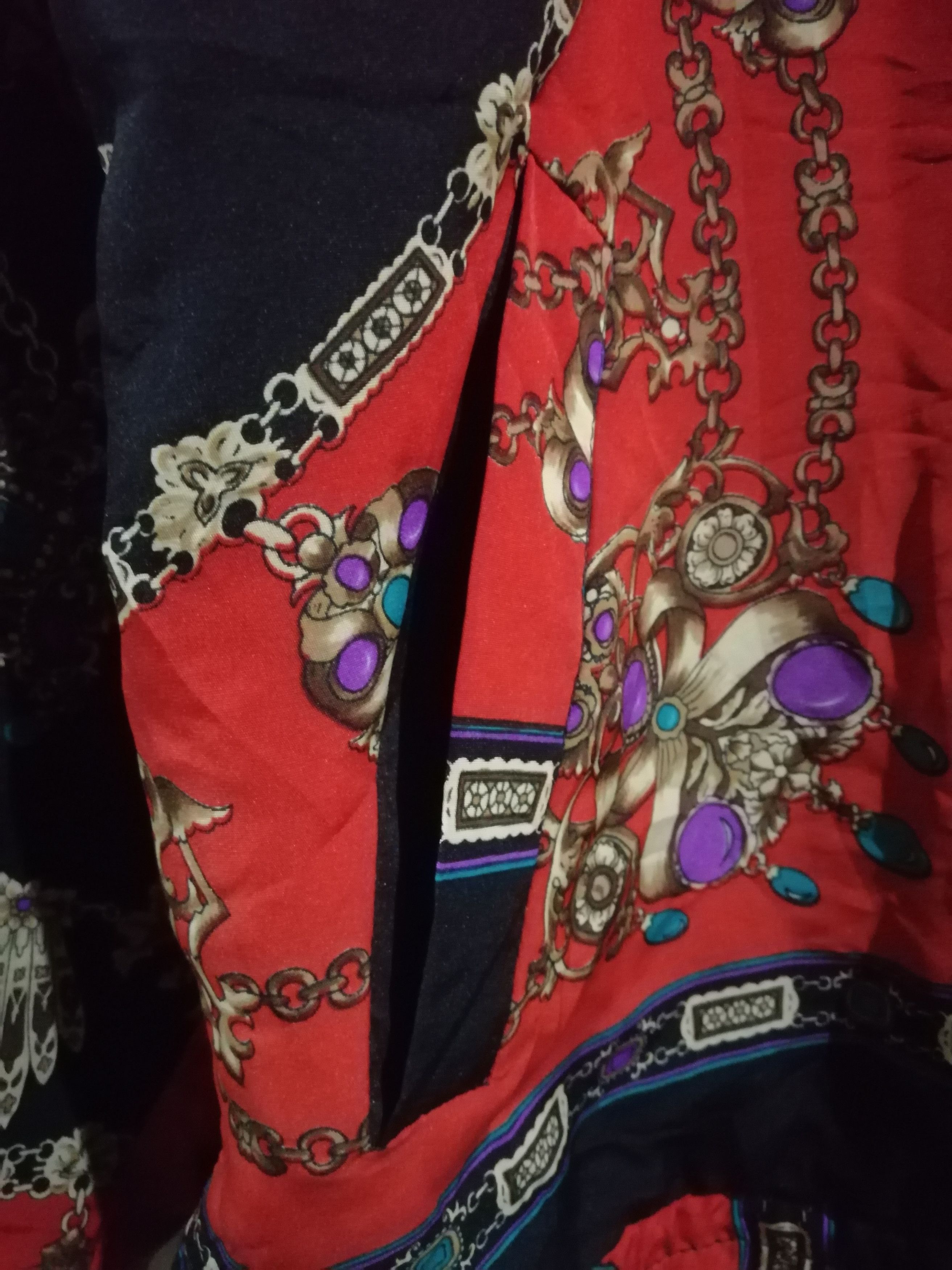 Designer × Vintage Paisley royalist design zip up silk jacket size L XL J3 Size US L / EU 52-54 / 3 - 4 Thumbnail