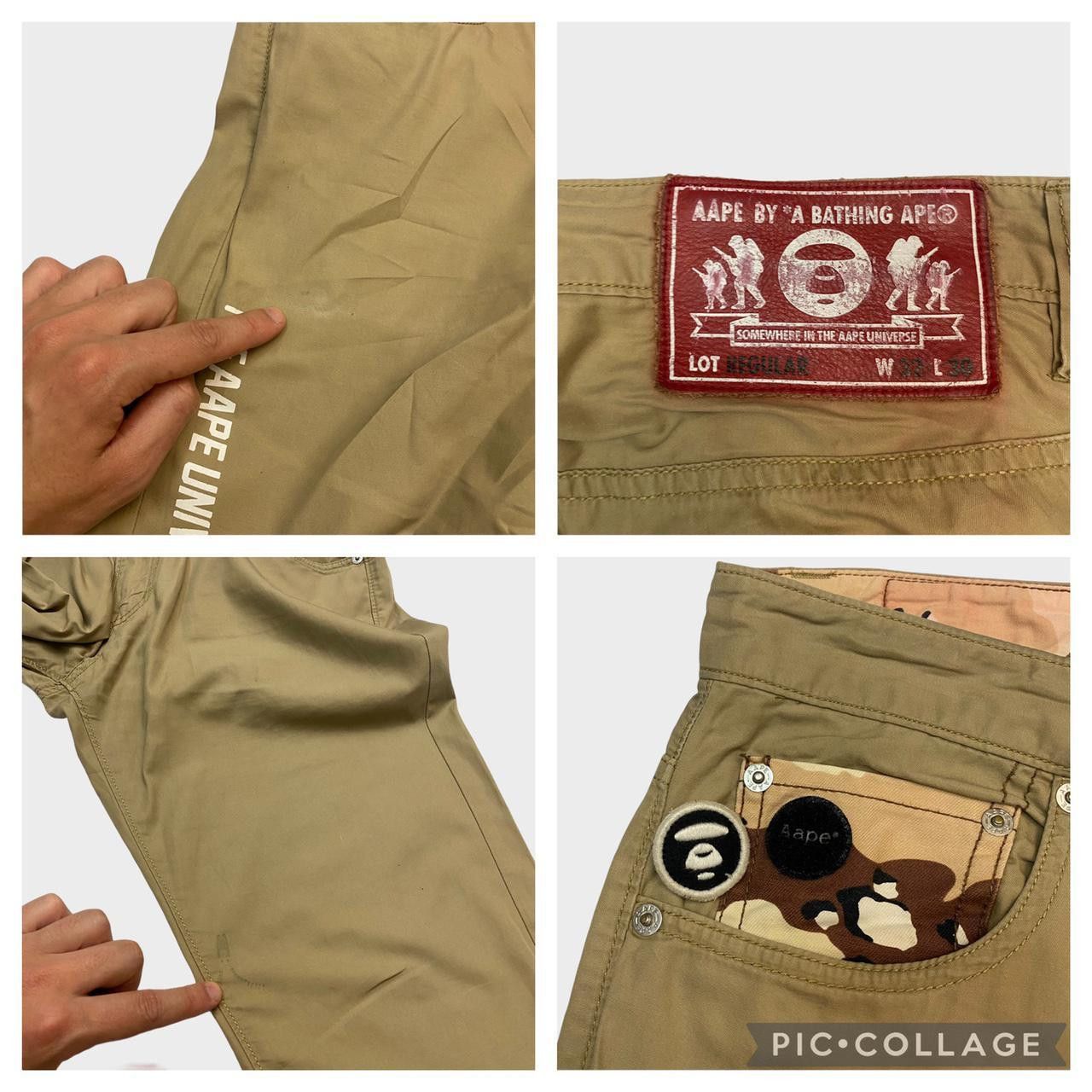 Aape Bape Aape desert camo logo trousers - w34 Size US 34 / EU 50 - 4 Thumbnail