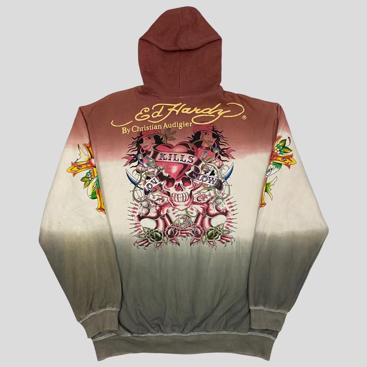 Ed Hardy by Christian Audigier Ombré Hoodie - XL