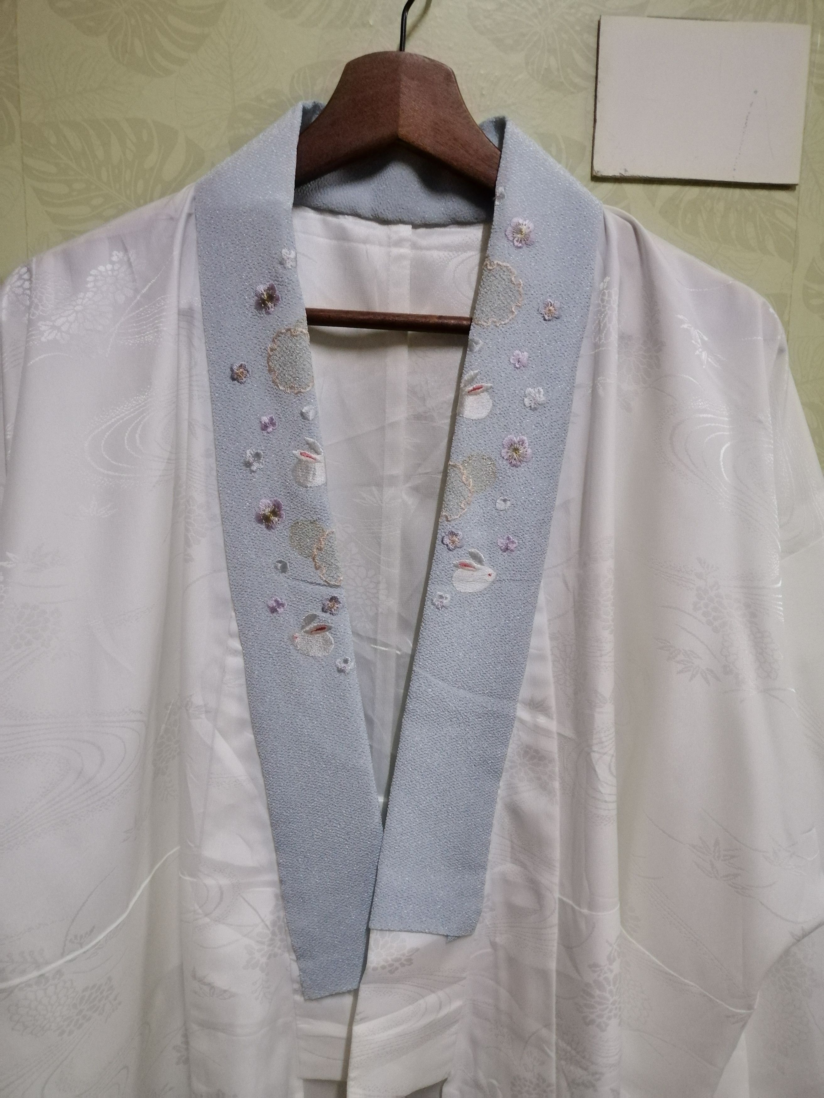 Japanese Brand vintage classic silk kimono noragi haori hanten jinbei #KPJ1 Size US L / EU 52-54 / 3 - 2 Thumbnail