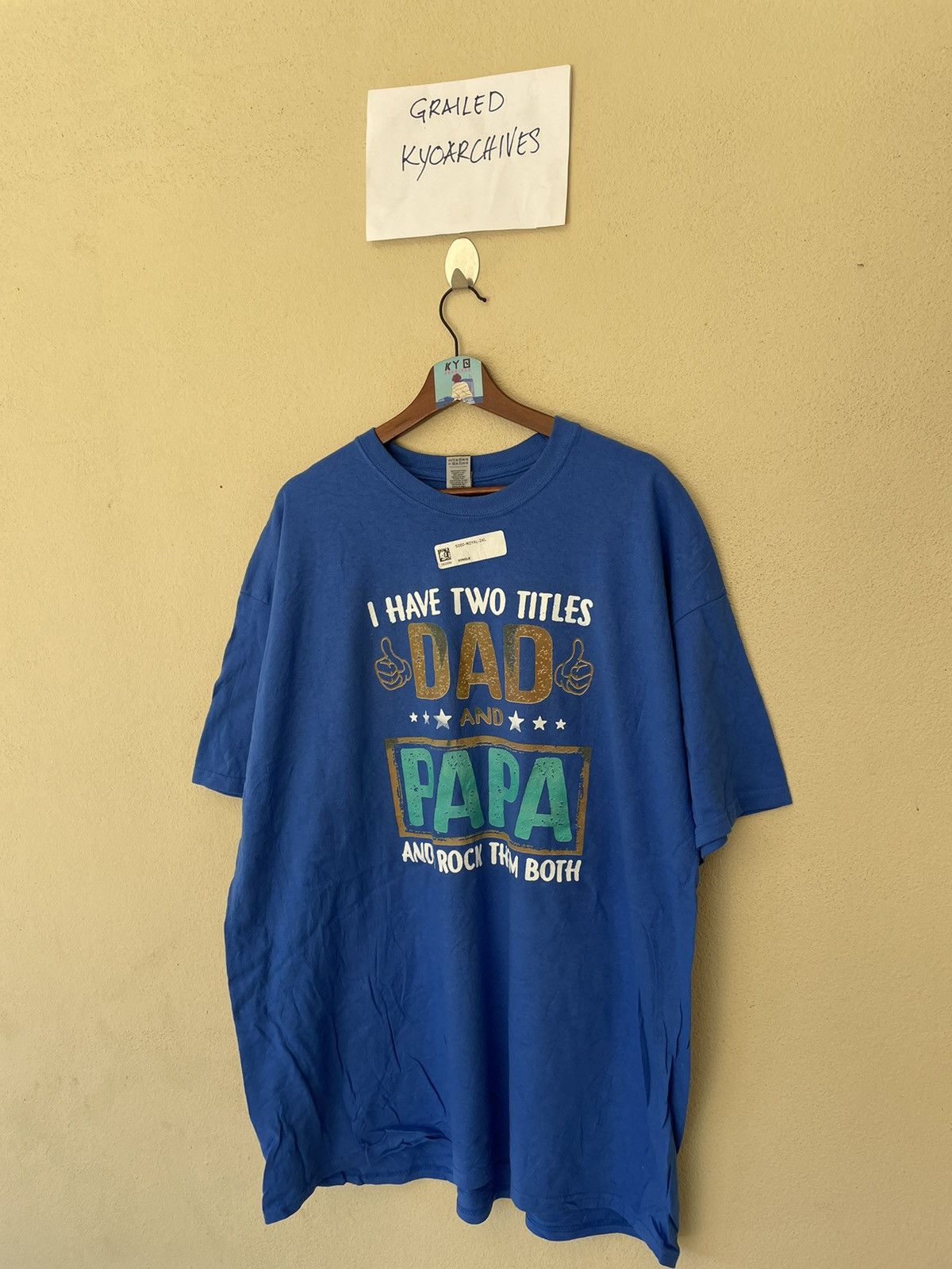 Gildan PROUD DAD BLUE TEE Size US XXL / EU 58 / 5 - 4 Thumbnail