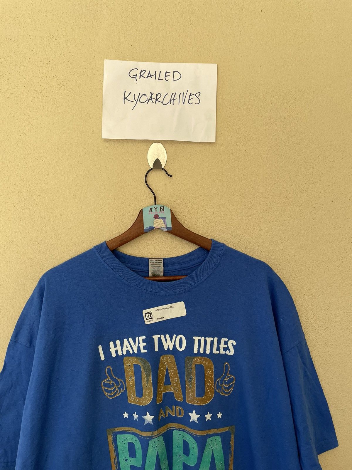 Gildan PROUD DAD BLUE TEE Size US XXL / EU 58 / 5 - 5 Thumbnail