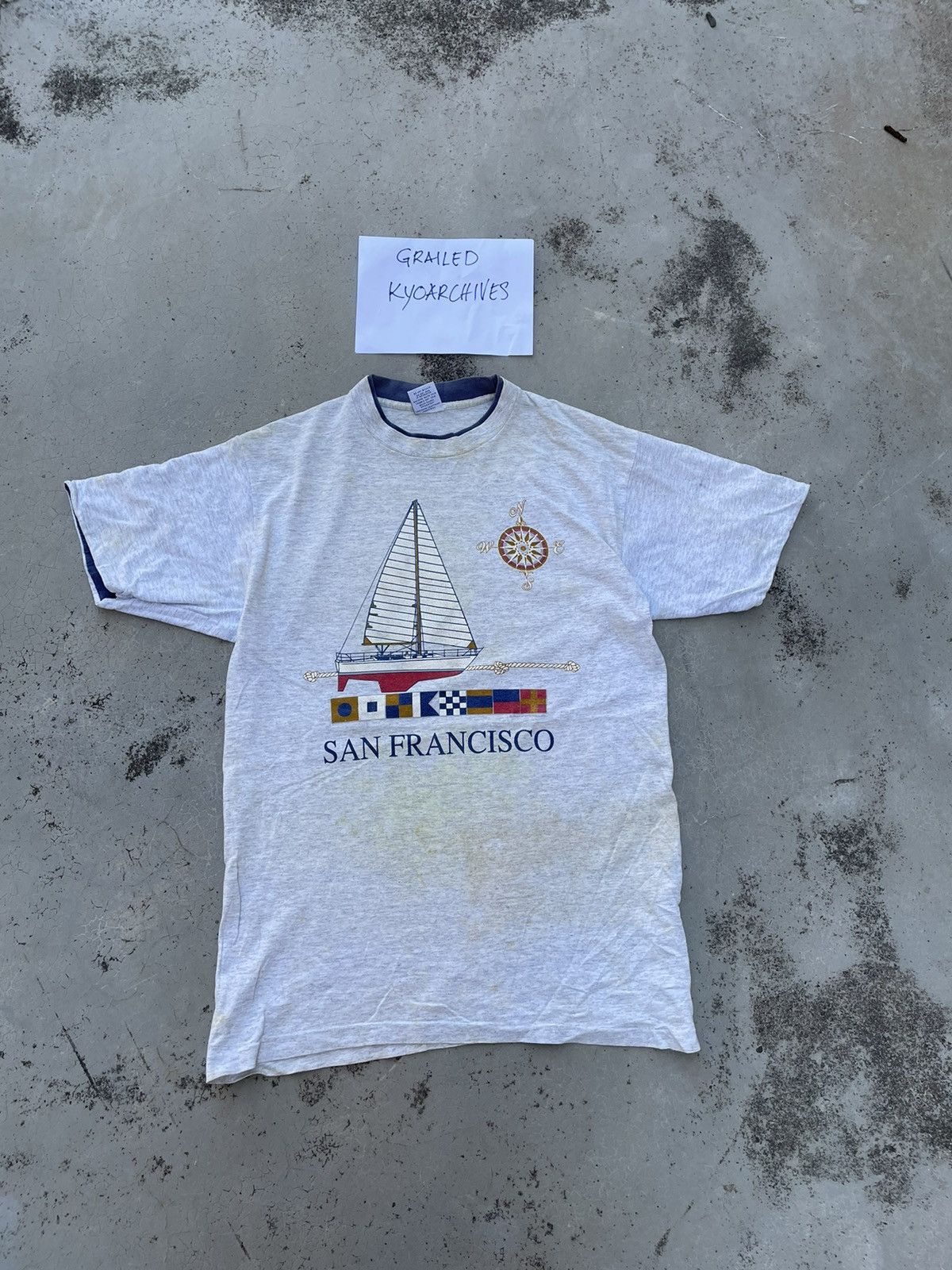 Vintage VINTAGE SAN FRANCISCO YATCH TEE Size US L / EU 52-54 / 3 - 1 Thumbnail