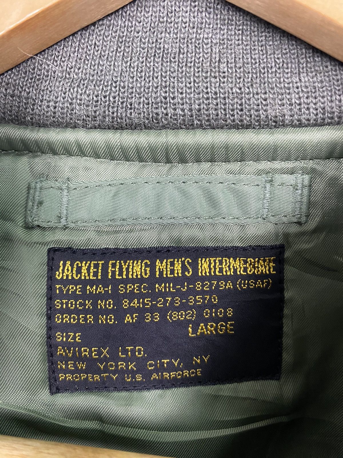Avirex Vintage Avirex Flight Jacket USAF MA-1 Design Military Size US L / EU 52-54 / 3 - 3 Thumbnail