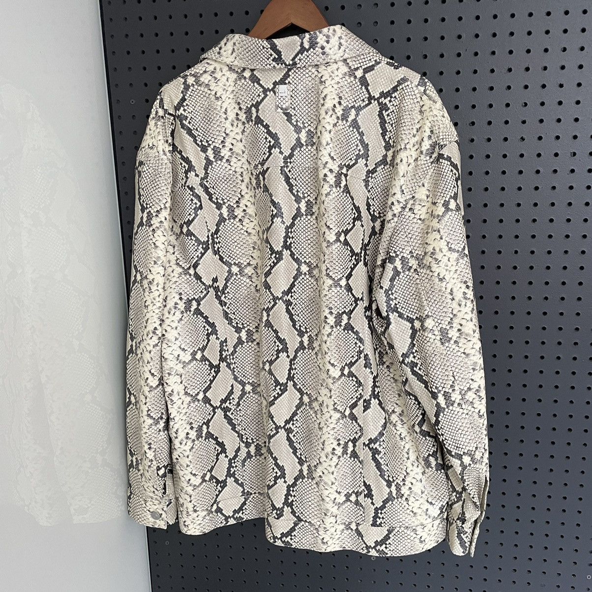 Alyx $2915 Alyx Snakeskin Embossed Leather Jacket, M-L Size US L / EU 52-54 / 3 - 4 Thumbnail